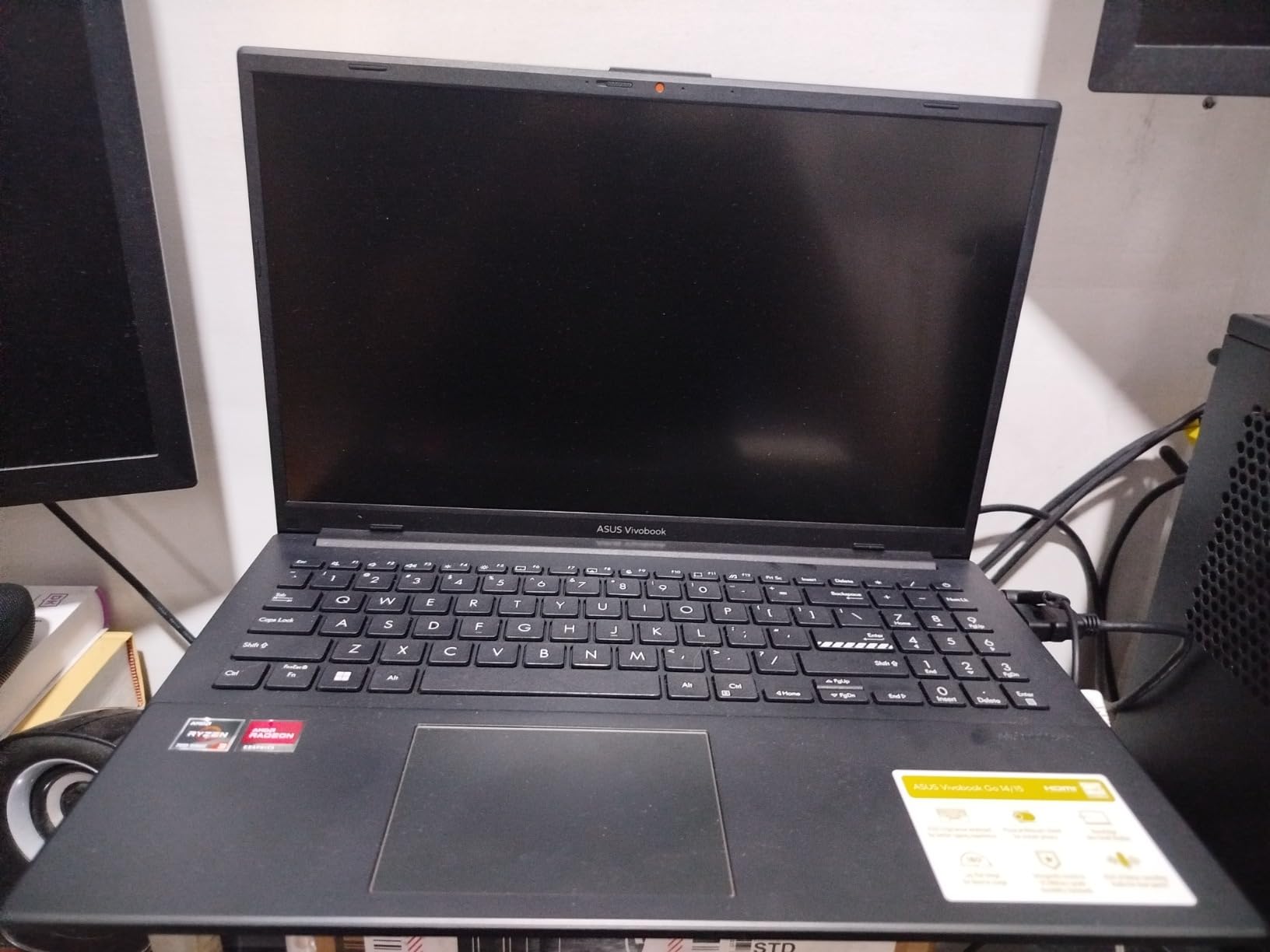 ASUS Vivobook Go 15.6” FHD Slim Laptop, AMD Ryzen 3 7320U Quad Core Processor, 8GB DDR5 RAM, 128GB SSD, Windows 11 Home, Fast Charging, Webcam Sheild, Military Grade Durability, Black, E1504FA-AS33 customer photo 2