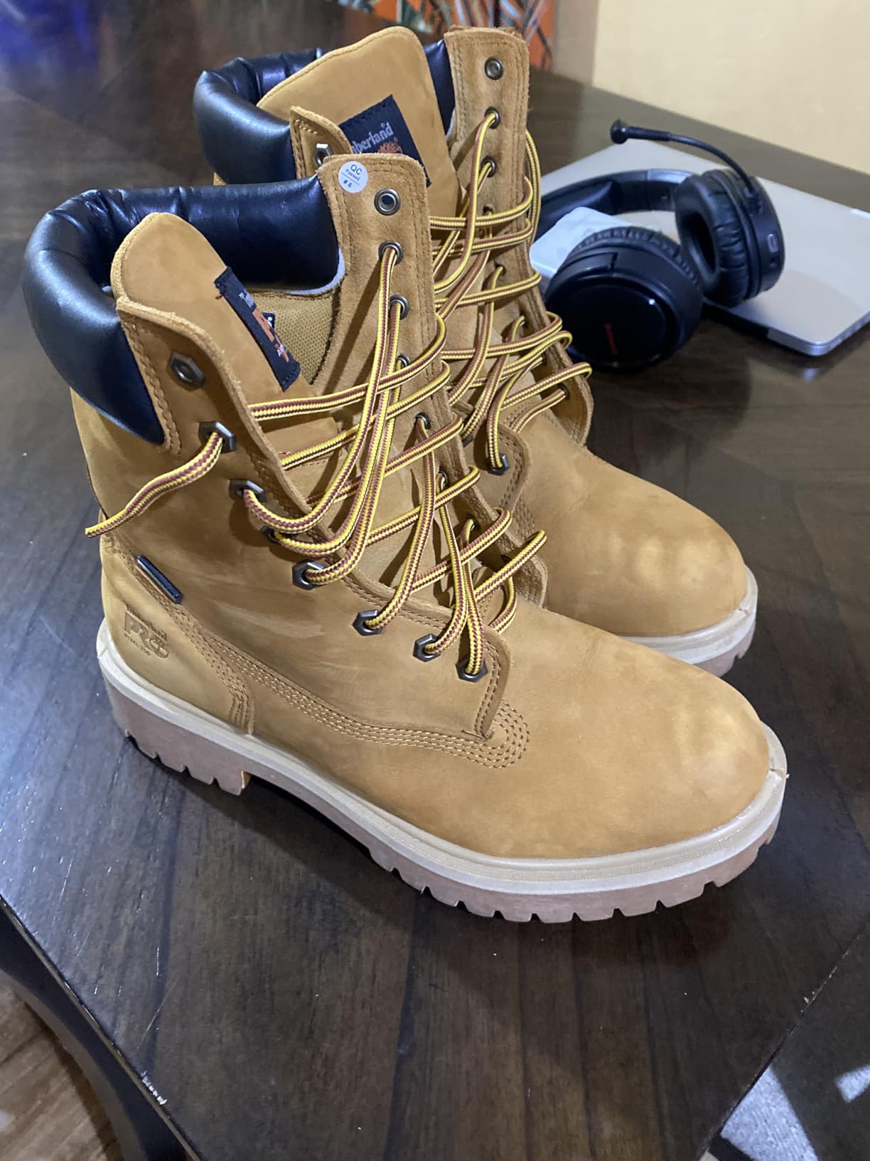 Timberland PRO mens Direct Attach 8 Inch Steel Safety Toe Insulated Waterproof Industrial Work Boot customer photo 2