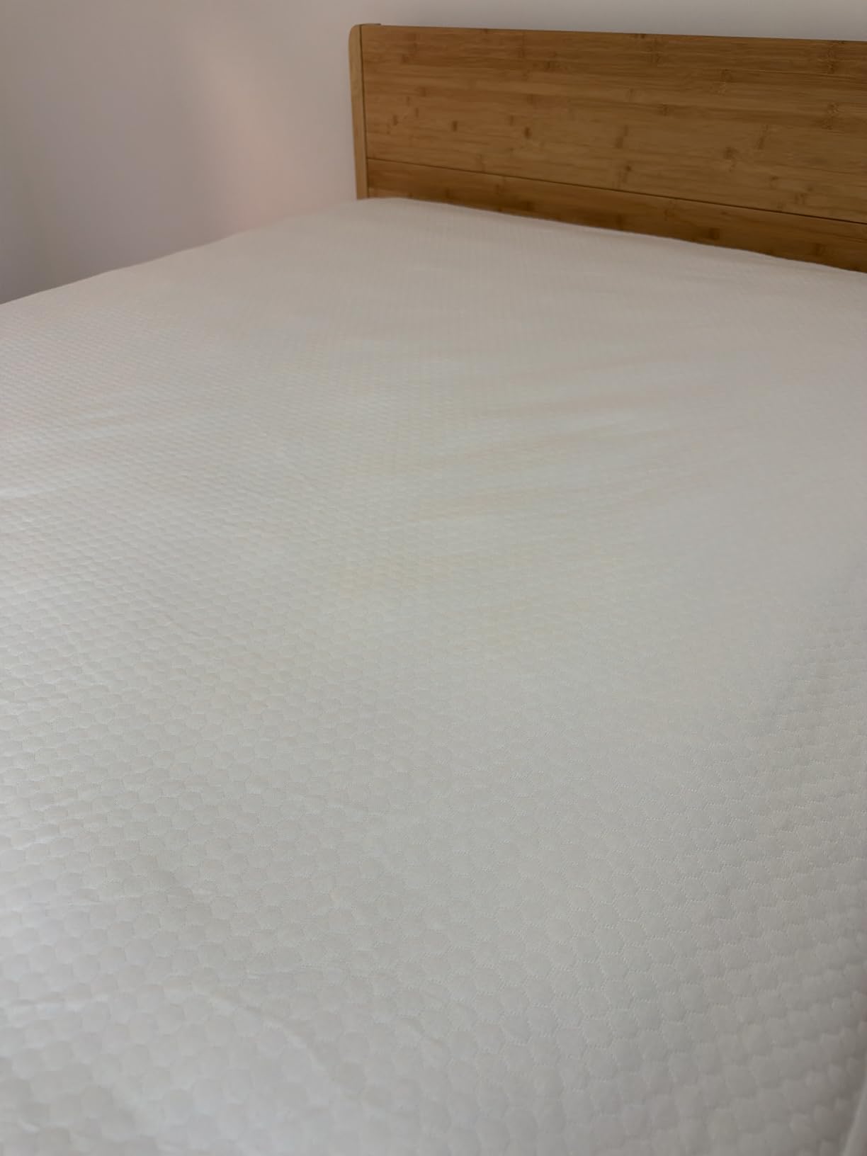 OhGeni Waterproof Mattress Protector,Twin Size Soft Bamboo Viscose Top Layer Pad,3D-Air Fabric Cooling Breathable Fitted Sheets, Washable Bed Cover for Kids Toddler Bedwetting Over 99 Count Hex Bumps customer photo 1