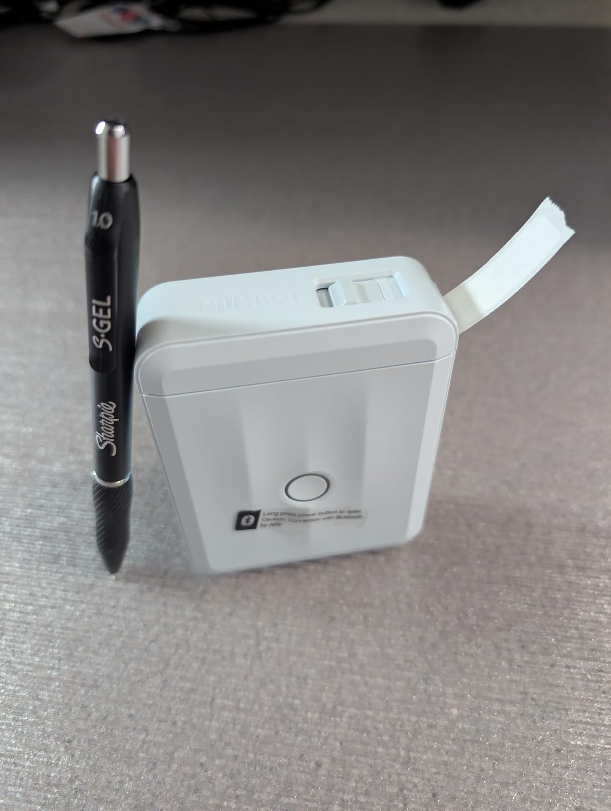 NIIMBOT D110 Mini Label Maker Machine with Tape for Home School, White customer photo 2