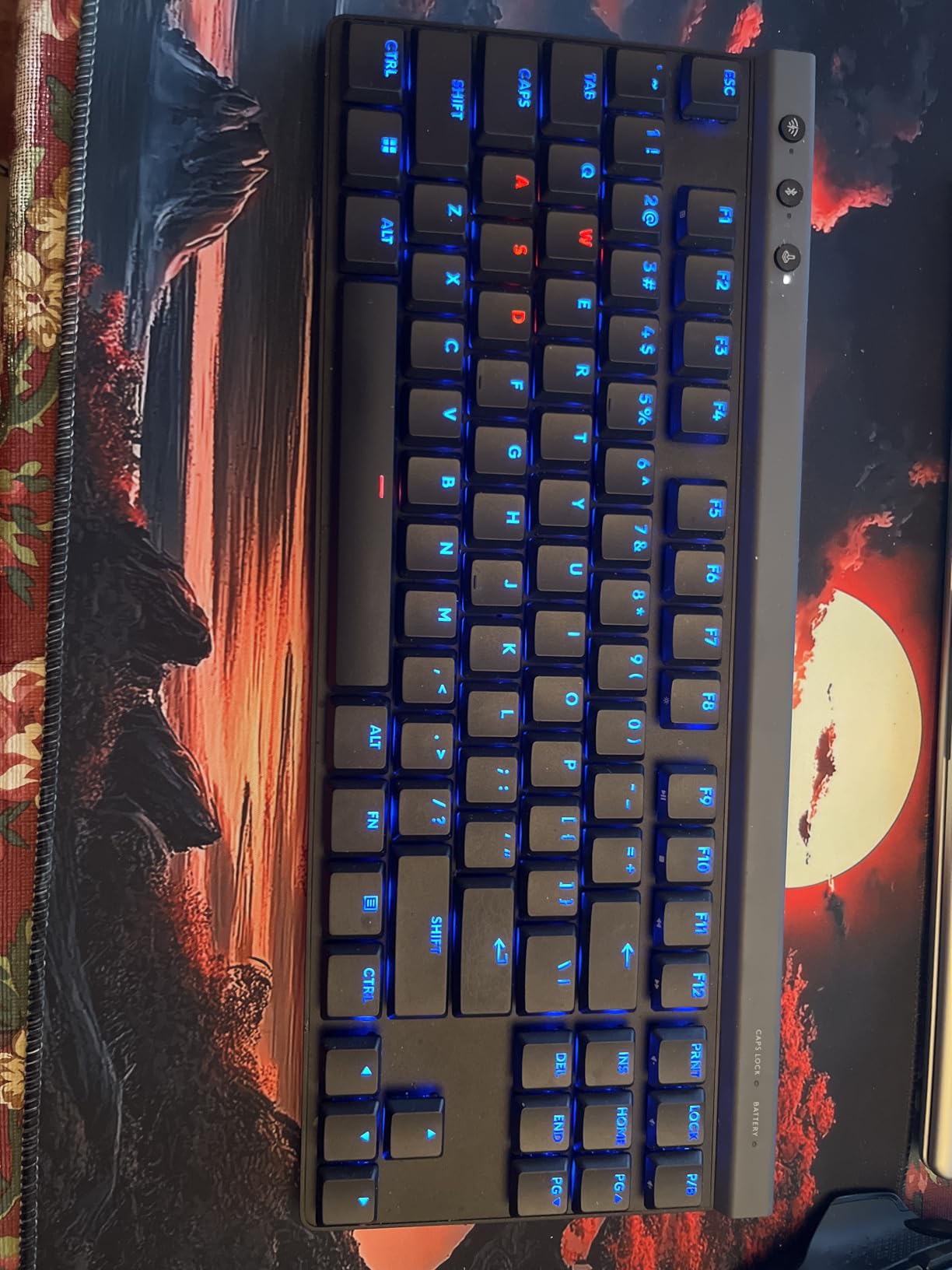 Logitech G515 Lightspeed TKL Wireless Gaming Keyboard (Tactile) - Black | LIGHTSPEED, low profile gaming, LIGHTSYNC RGB, thin tenkeyless design, PBT keycaps, mechanical switches customer photo 1