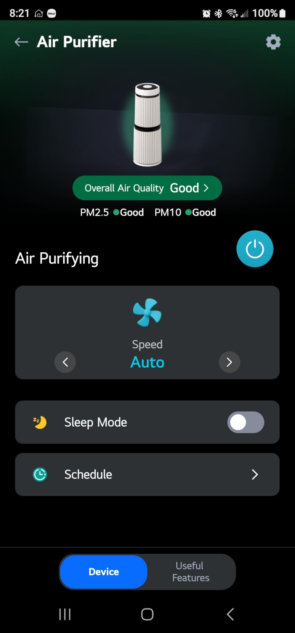 LG PuriCare 360 Air Purifiers for Home, Large and Small Room, Bedroom, Up to 2,059 ft² in 1 Hr with NanoFiber True HEPA Filter, 360 Degrees of Filtration, WiFi, Air Quality Monitor, Low Noise customer photo 1