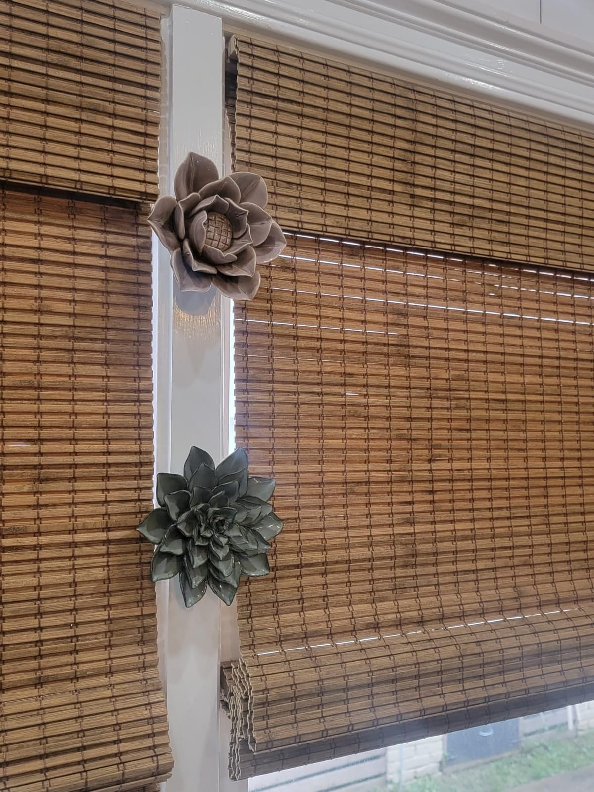 LazBlinds Cordless Bamboo Roman Shades, 34x64, Highfield Teak customer photo 1