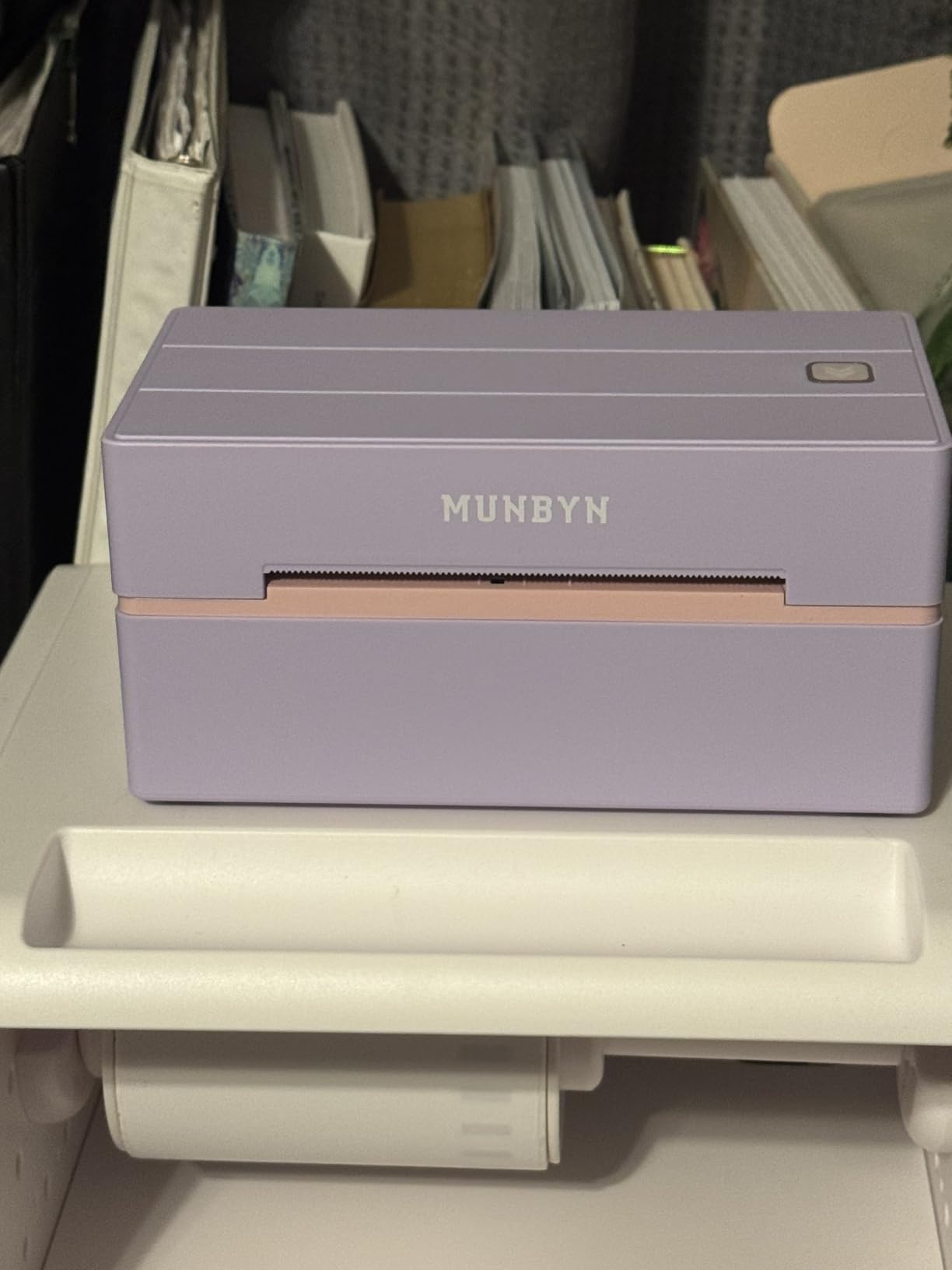 MUNBYN Bluetooth Thermal Label Printer, Wireless 4x6 Shipping Label Printer | Work for Shipping Packages Small Business Office or Home, Compatible with iPad iPhone Android Windows macOS Chrome customer photo 1