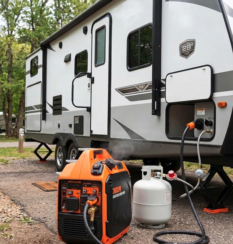 WEN Quiet and Lightweight 3600-Watt Dual Fuel RV-Ready Portable Inverter Generator with Fuel Shut Off and CO Watchdog (DF360iX) customer photo 1