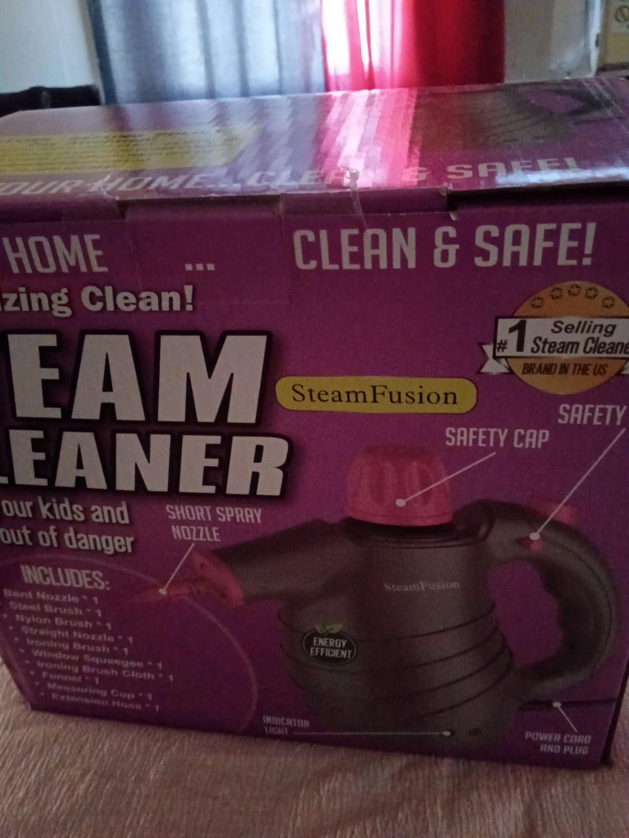Pressurized Handheld Steam Cleaner with 10pcs Accessories&Safety Lock, Multi-Purpose Natural Deep Cleaning Steamer, Multi-Surface Steamer for Cleaning Home, Car, Upholstery, Grout and More customer photo 2