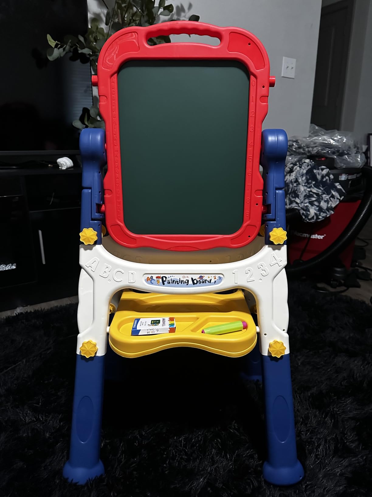 Kids Easel Toddlers Double-Sided Drawing Board Toys 3 4 Year Birthday Gifts customer photo 1