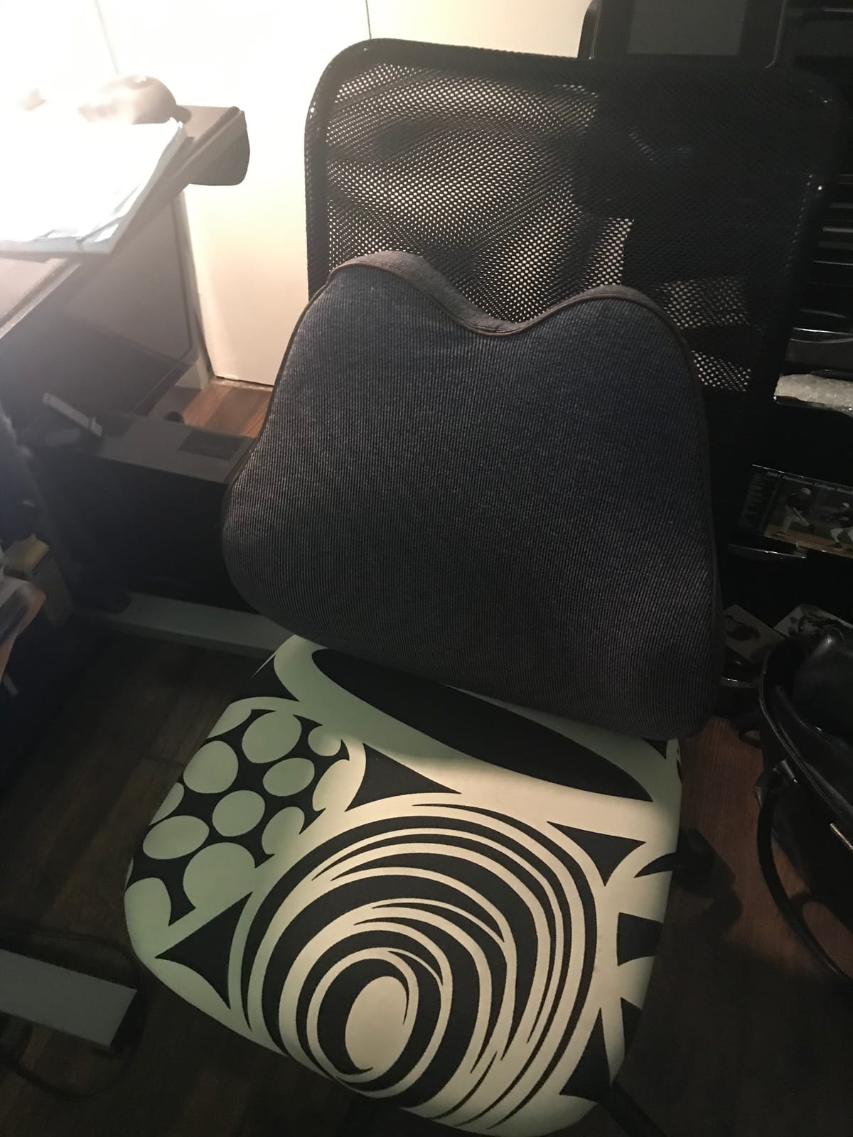 Cubii Cushii V2 Back Support Cushion, Lumbar Pillow, Office Chair, Black | Lightweight and portable, so it moves easily between your office chair, desk chair and the seats around your home customer photo 2