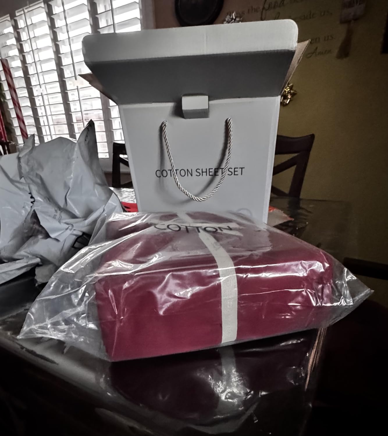 Shilucheng 100% Egyptian Cotton King Size Sheets Set (White, King) customer photo 1