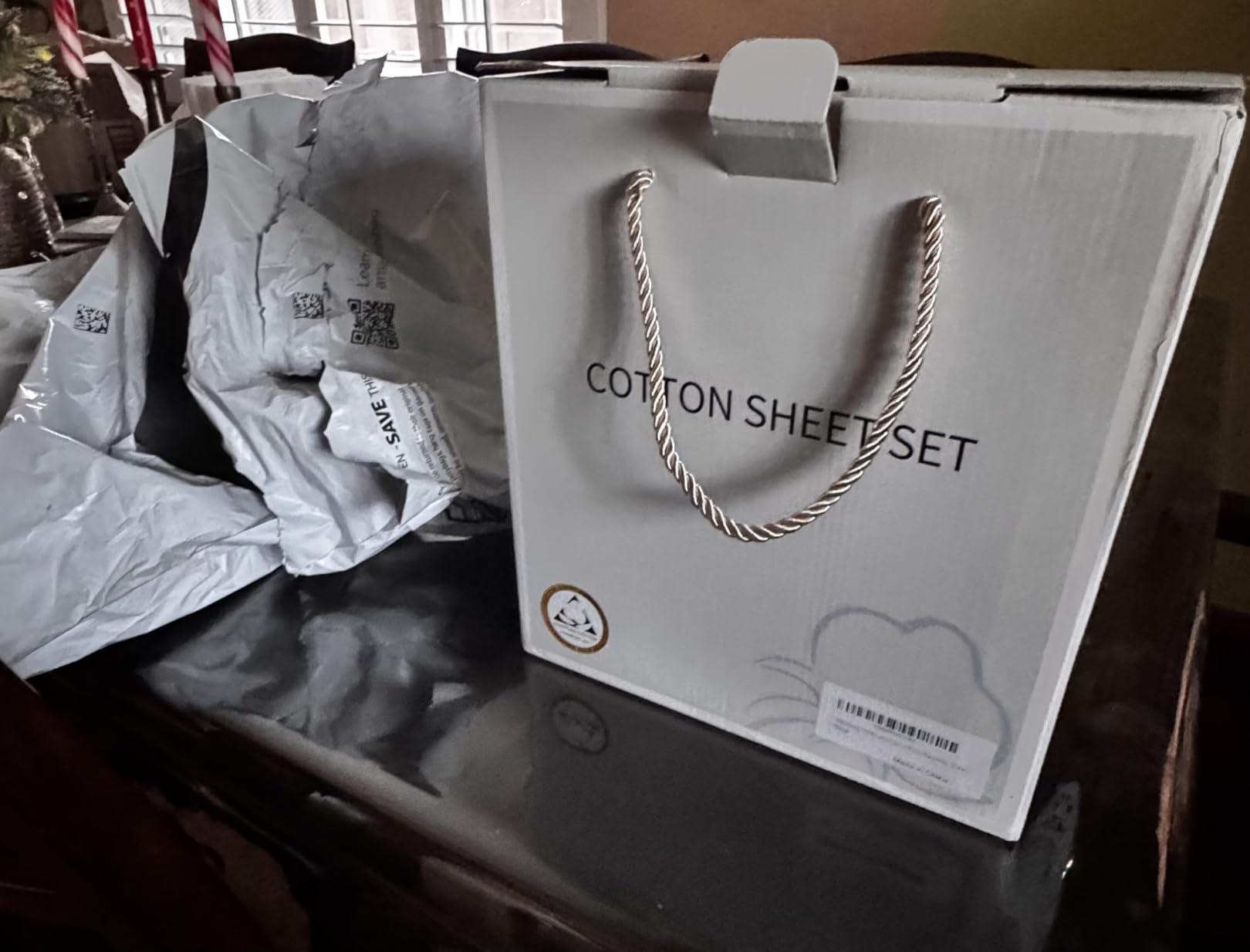 Shilucheng 100% Egyptian Cotton King Size Sheets Set (White, King) customer photo 2