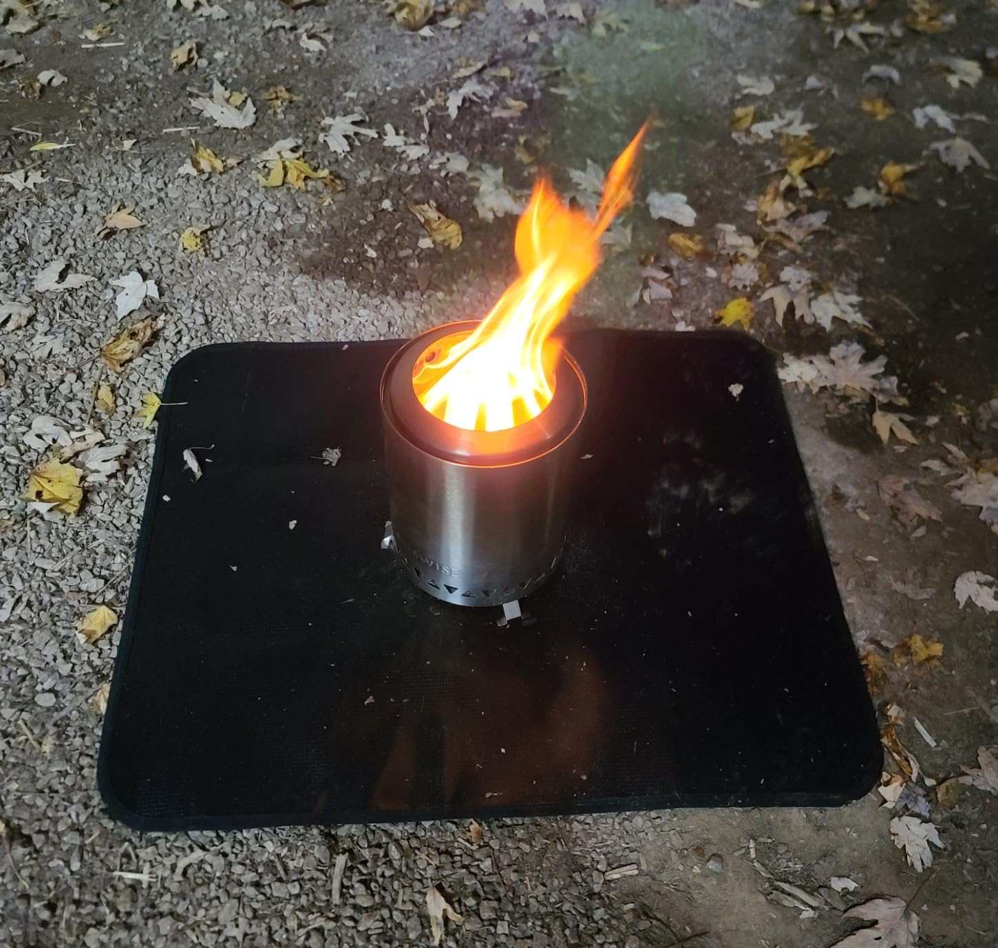 Houswise Smokeless Tabletop Fire Pit Outdoor - 8 Inch Mini Fire Pit, Wood Pellet Table Top Firepit, Portable Table Top Pit for Outside Patio, Small Pits Patio Heater Stove, Tabletop Firepit customer photo 2