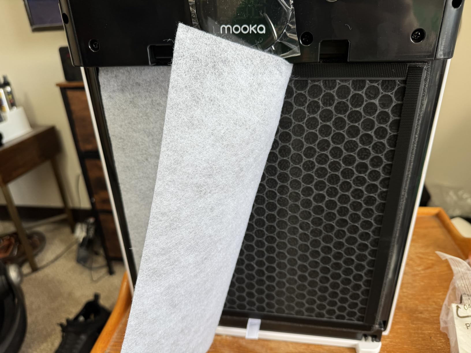 Air Purifiers for Home Large Room up to 2200sq.ft, MOOKA Air purifier for Home Pets with Washable Filter, PM 2.5 Display Air Quality Sensor Air Cleaner for Bedroom, Dorm room, Pets, Office PR1 (White) customer photo 2