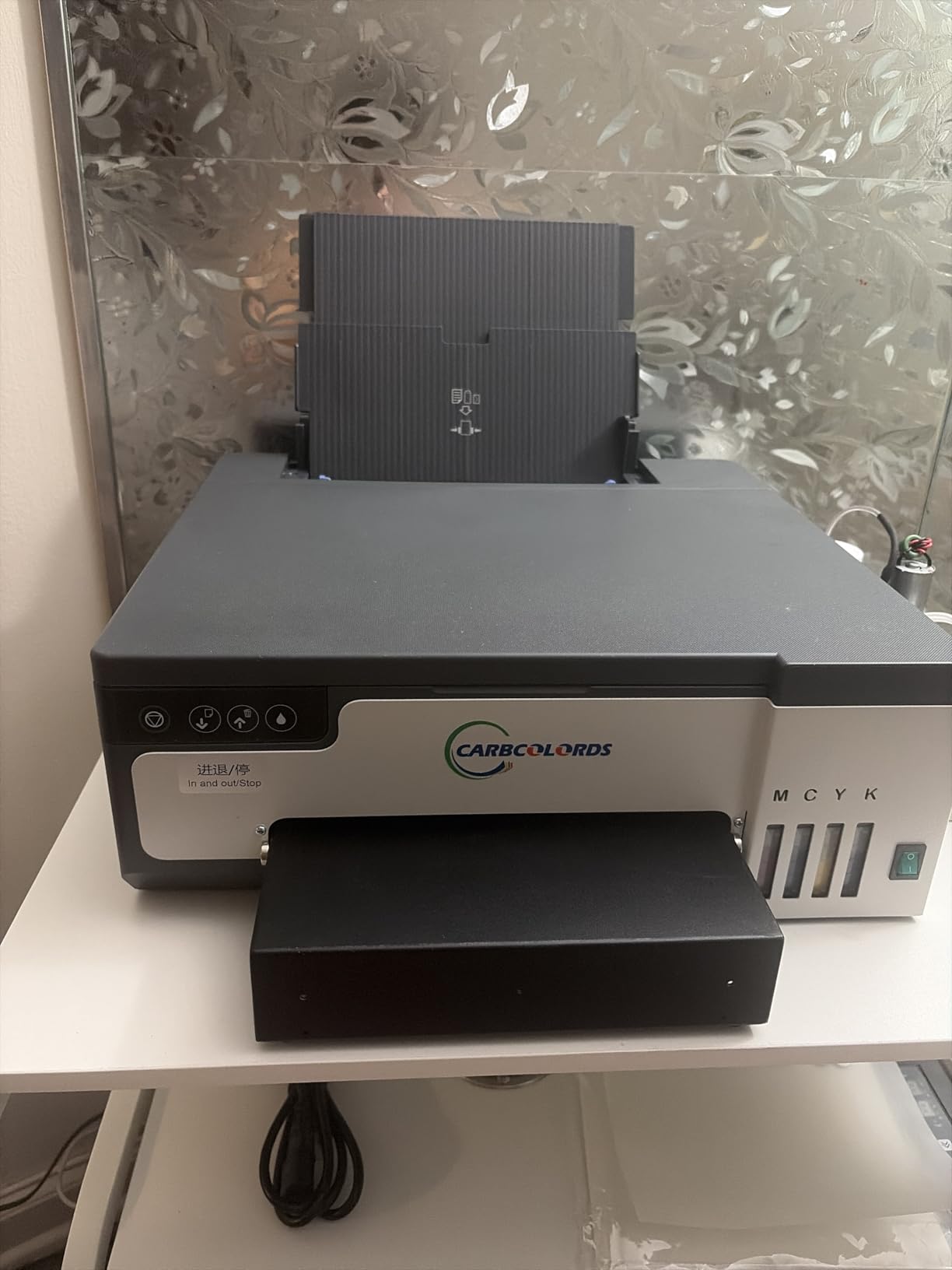 A4 DTF Printer with Oven Starter Bundle, White Ink Mixing System, Roll Feeder, Ink, Film and Powder for T-Shirt Printing customer photo 2