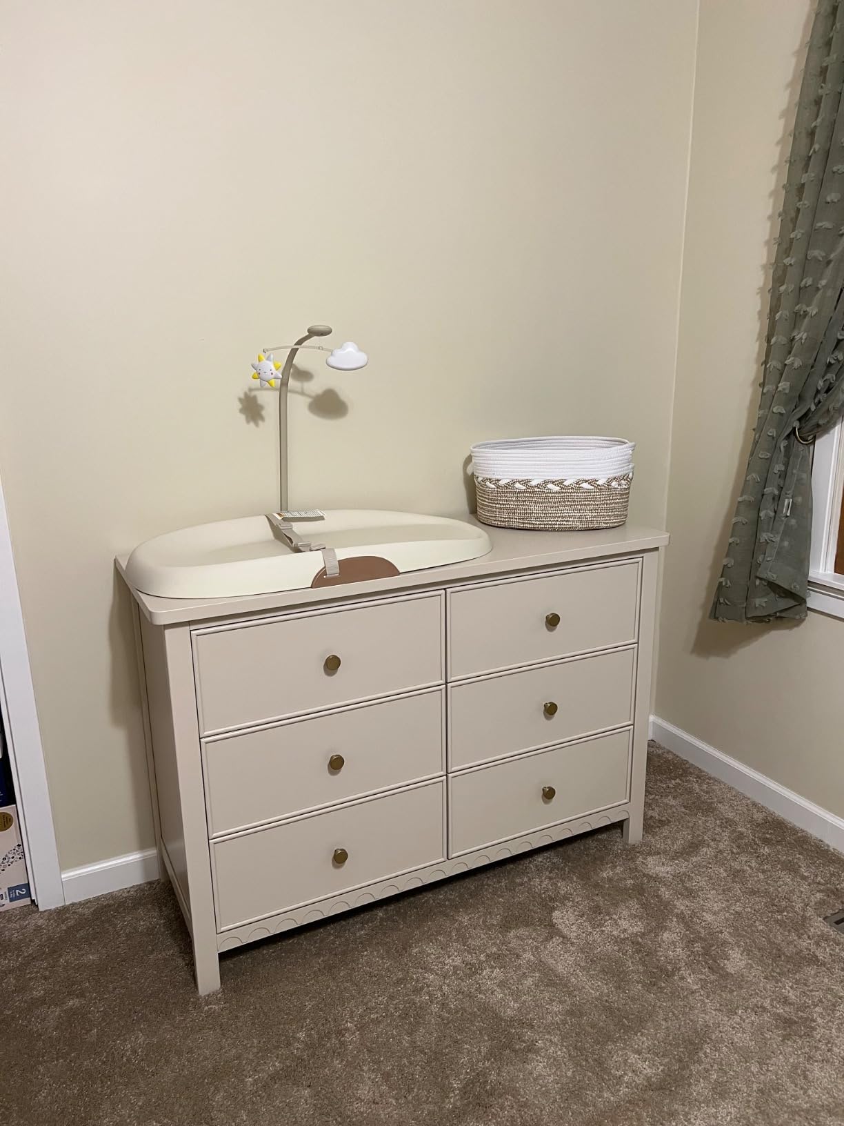 Graco Sasha 3-Drawer Chest with Changing Table Topper, Sage customer photo 1
