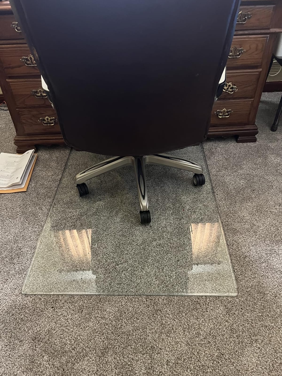 Tempered Glass Chair Mat 48