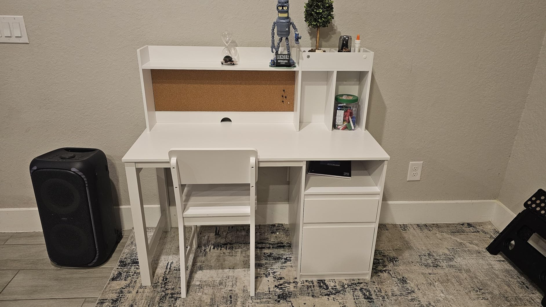Spirich Wooden Kids Study Desk Set with Hutch and Storage for Ages 5-12 customer photo 1