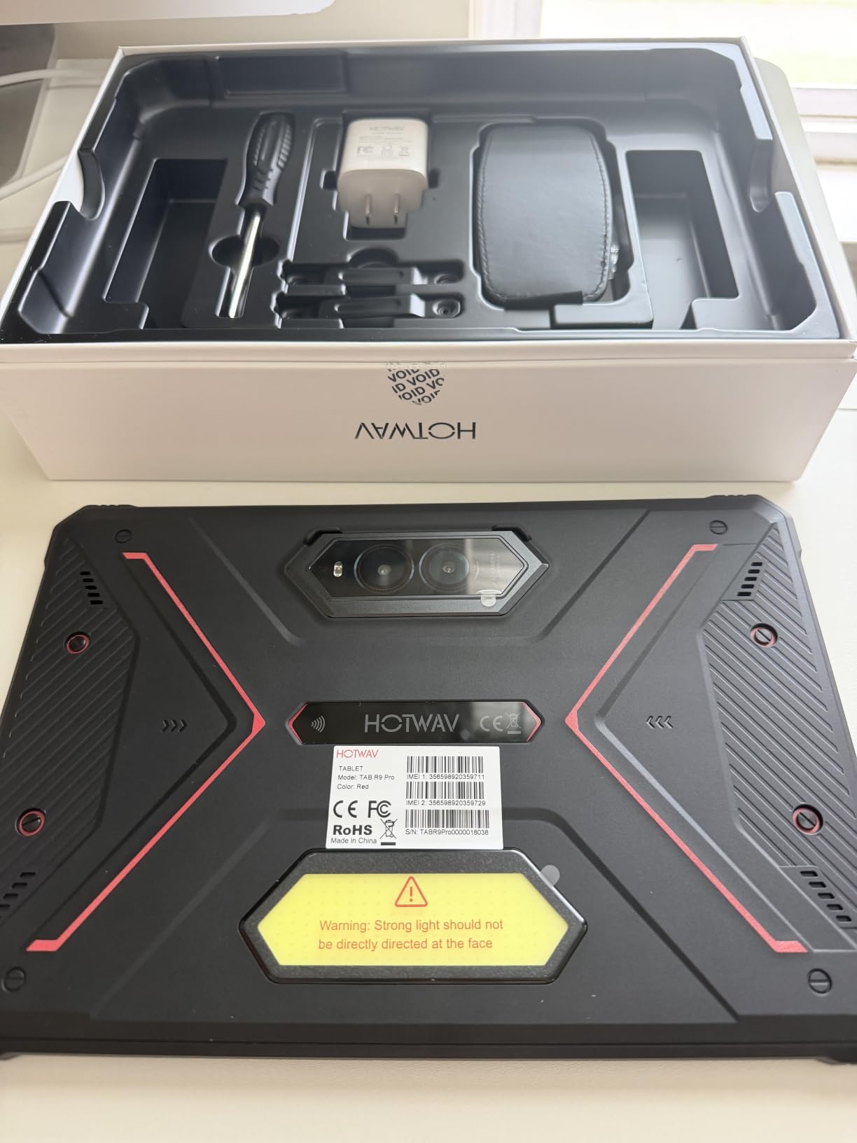 HOTWAV R9 Pro Rugged Tablet Android 14-2K 11'' 20080mAh Waterproof Tablet | 20GB+256GB/2TB SD Outdoor Tablet, 64MP+16MP Camera IP68&IP69K/Dual SIM 4G/WiFi 5/Face ID, GPS/OTG/Camping Lanten/Field Work customer photo 2