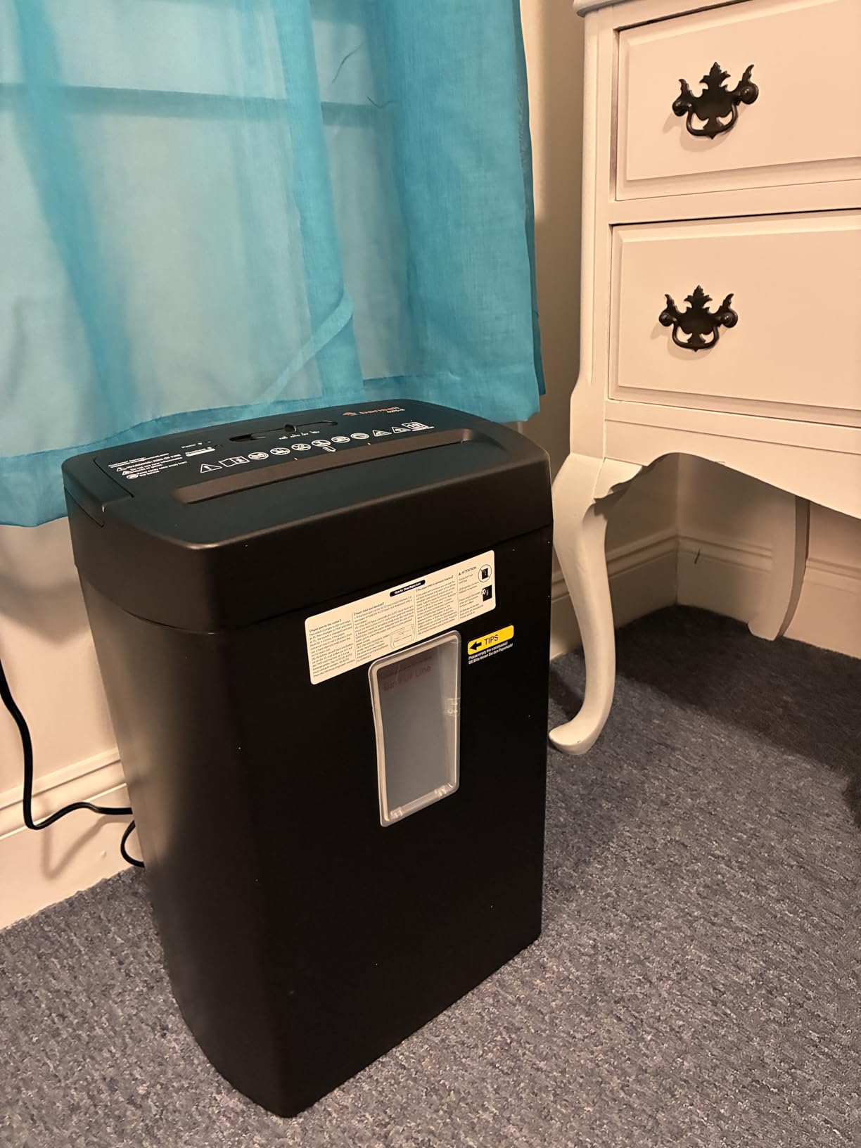 Bonsaii Micro Cut Paper Shredder, 10-Sheet, Home Office, 5.5-Gallon bin customer photo 2