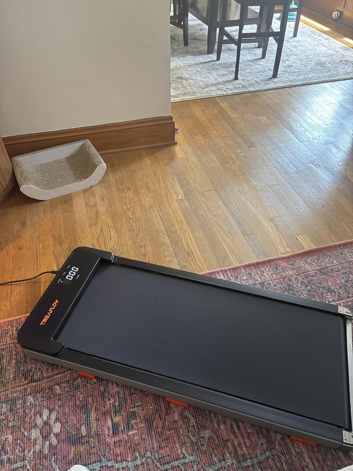 TREAFLOW Walking Pad with Incline, Under Desk Treadmills for Home customer photo 1