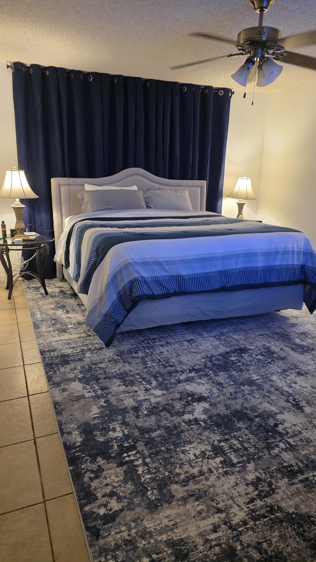 8x10 Area Rugs for Living Room Bedroom Dining Room Washable Blue Grey customer photo 1