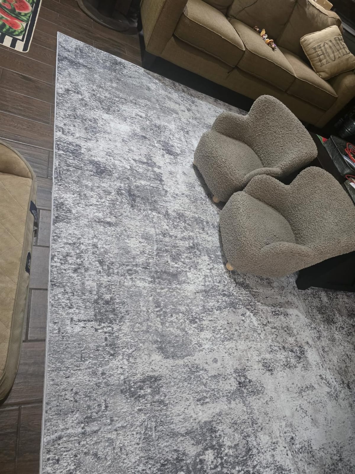 8x10 Area Rugs for Living Room Bedroom Dining Room Washable Blue Grey customer photo 2
