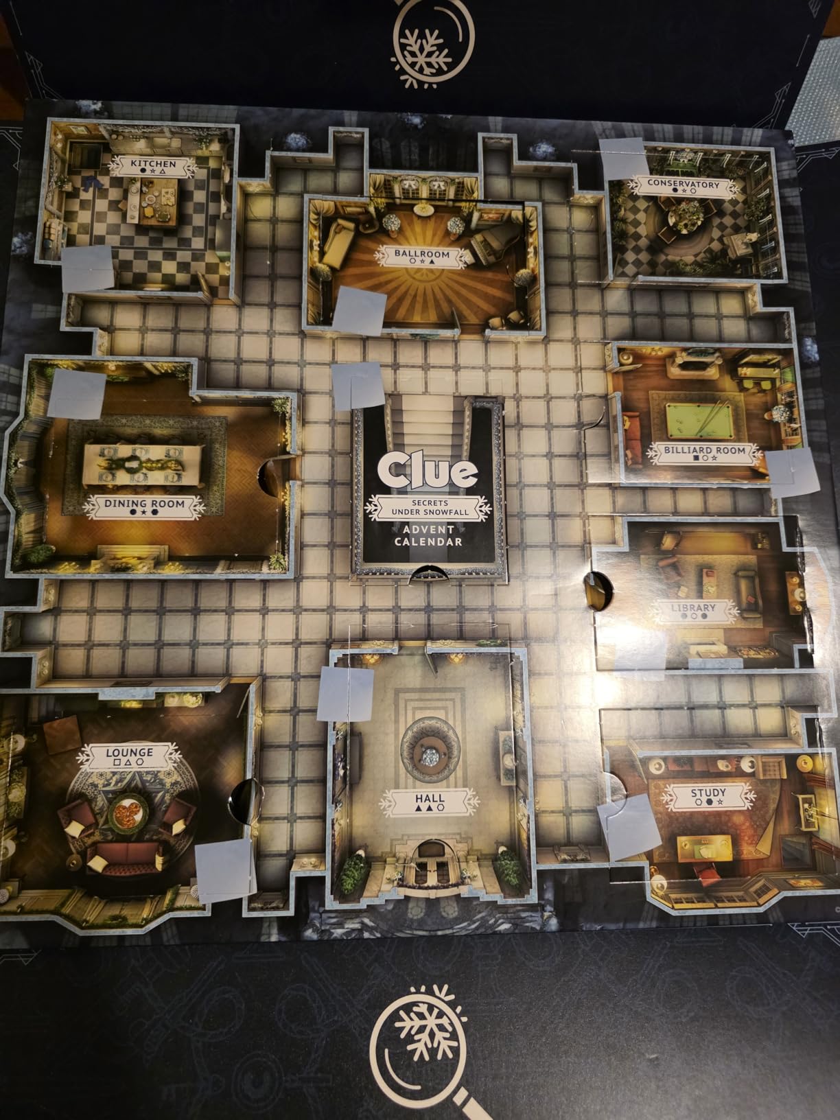 Clue Advent Calendar: Secrets Under Snowfall | 24 Days | Family Mystery Games | with 6 Winter-Themed Tokens and Surprise | Ages 10+ | 1+ Players customer photo 2