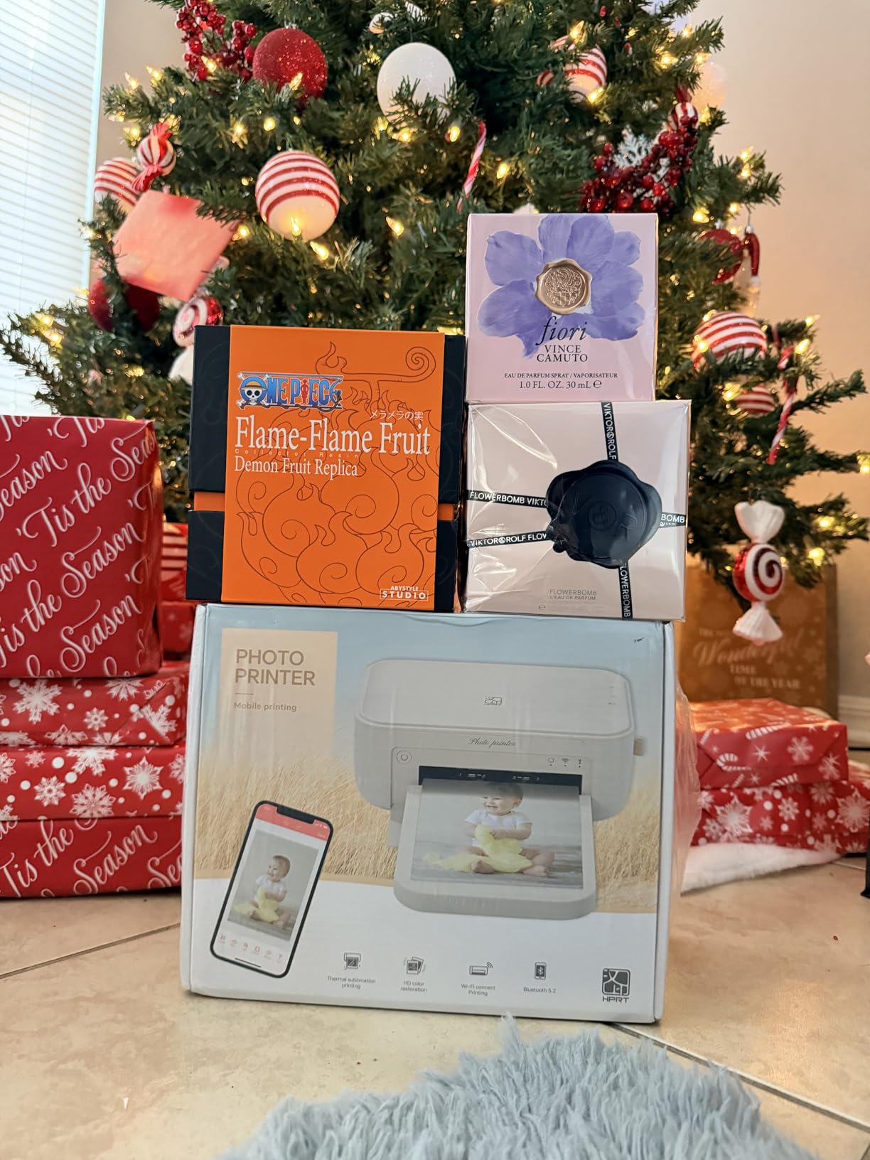 HPRT Photo Printer 4x6 with 108 Sheets Photo Paper & 2 Ribbons | Instant Picture Printer for iPhone & Android, Bluetooth, Wi-Fi (built-in hotspot), Dye Sublimation, Portable, Home Use customer photo 1