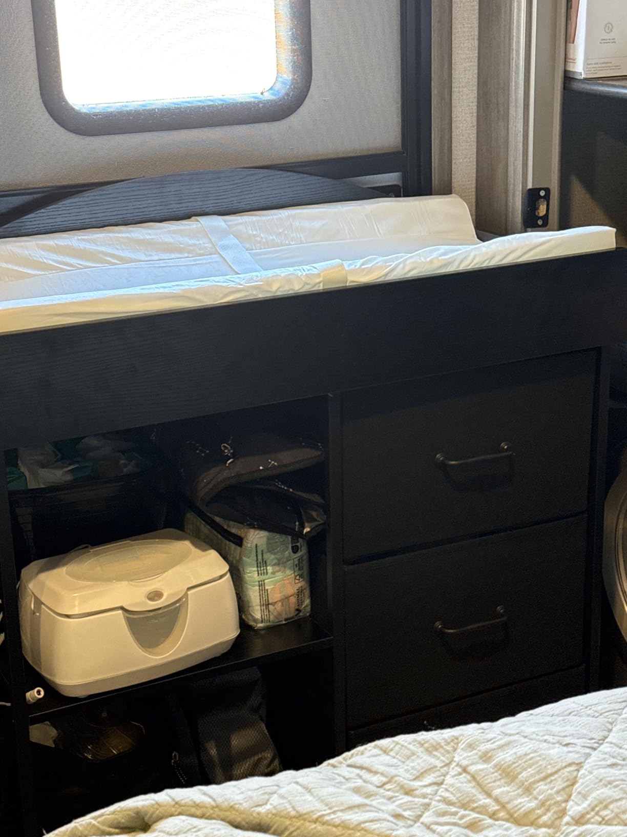 Yetom Changing Table, 3 Drawers&2 Shelves, Changing Table Dresser, White customer photo 1