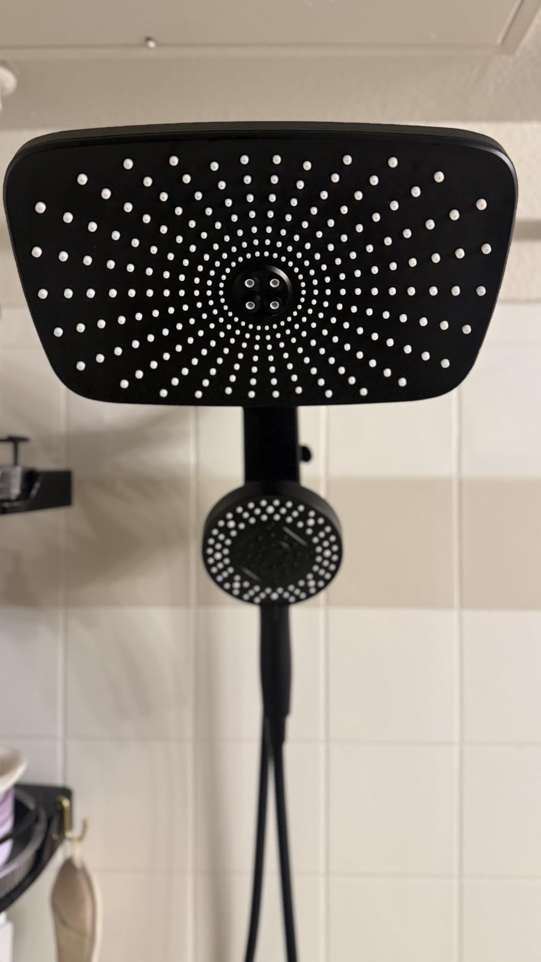 Rain Shower Head with Handheld Showerhead, Black 1.75GPM 460311 customer photo 1