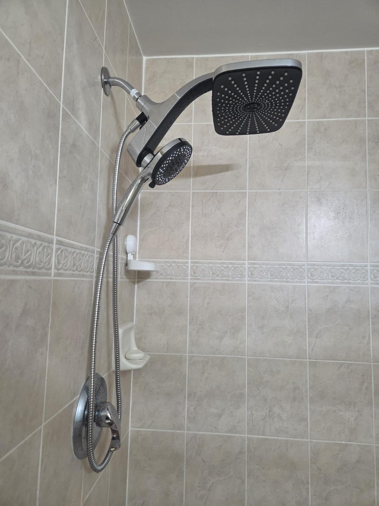 Rain Shower Head with Handheld Showerhead, Chrome 1.8GPM 460311 customer photo 2