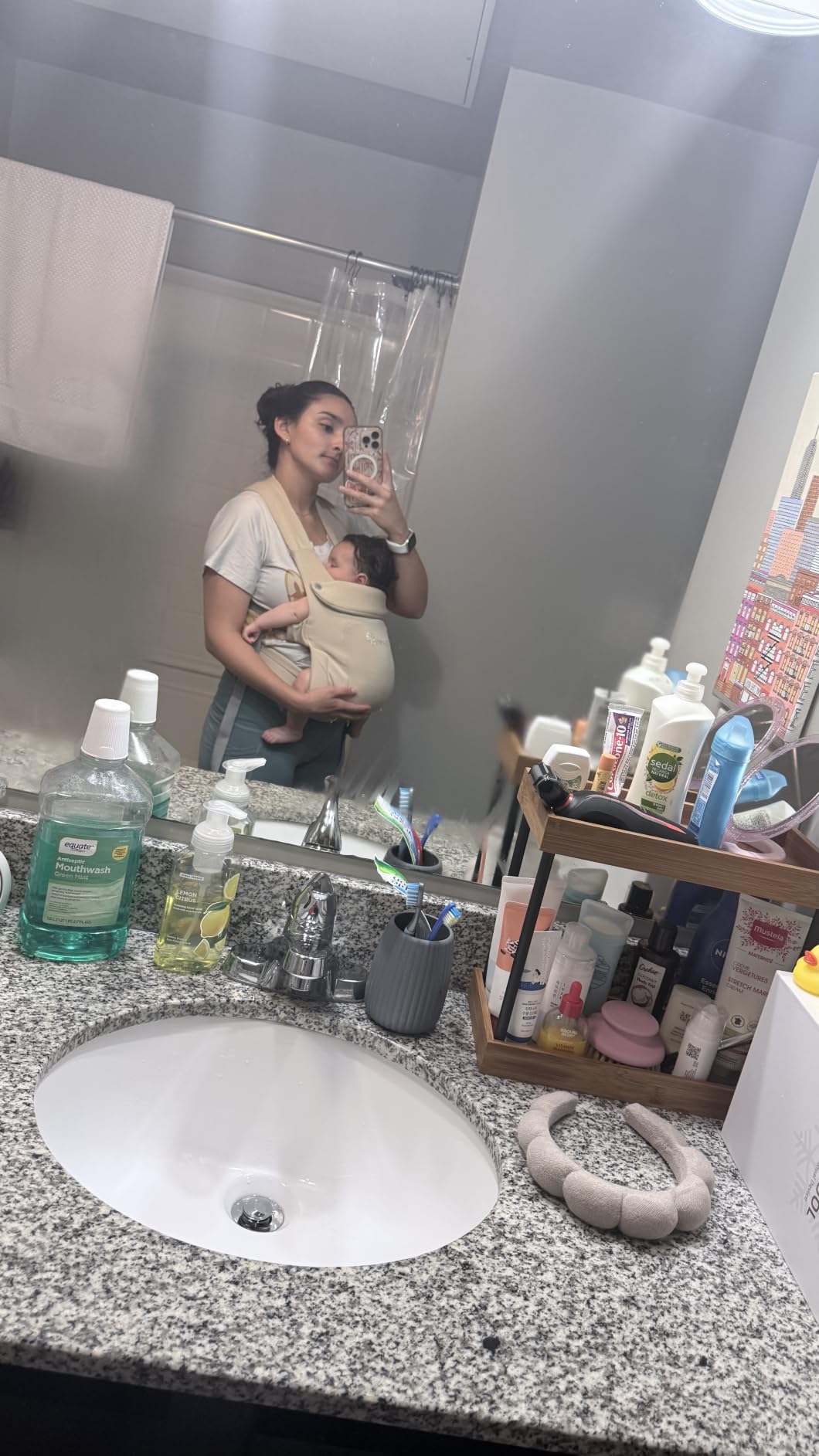 GROWNSY Newborn Carrier, Ergonomic, Cozy Baby Carrier, Cream customer photo 1