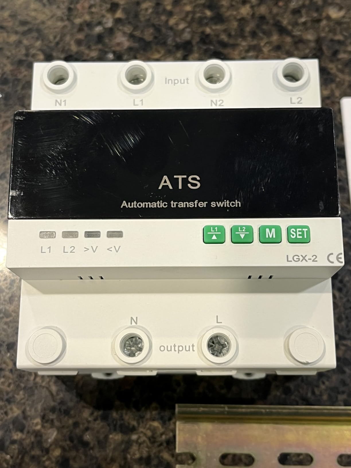 63A 110V Automatic/Manual Transfer Switch, DIN Rail Mount 110V for Generator Backup Power & Gas Furnace, 50/60Hz, LED Display, CE Certified customer photo 1