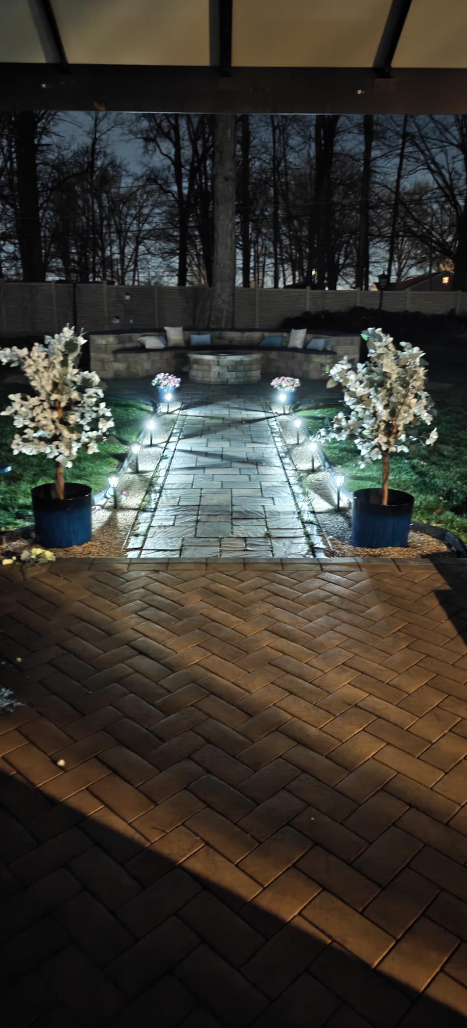 DERAYSION 12 Pack Solar Lights Outdoor, Solar Pathway Lights Auto On/Off Waterproof Garden Landscape Lighting for Path, Yard, Walkway, Driveway Decor customer photo 2