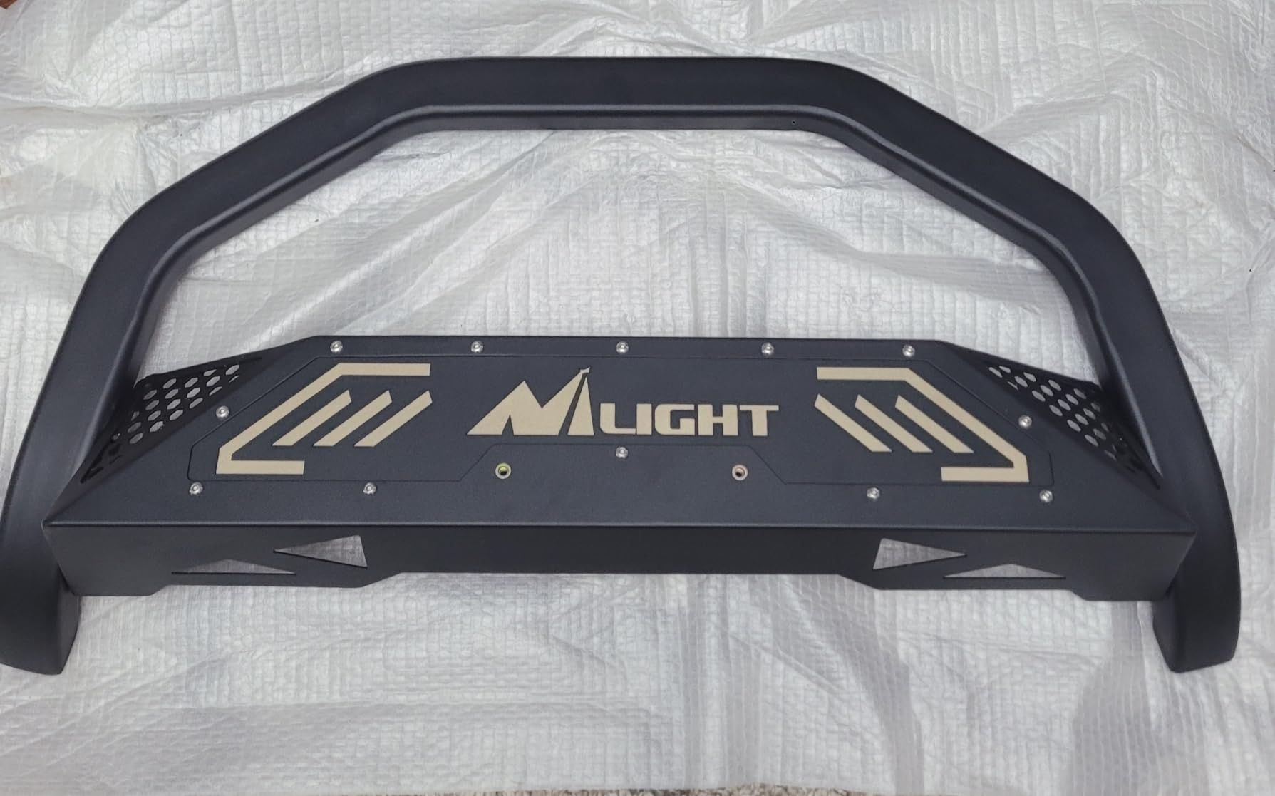 Nilight Bull Bar with Light Bar Compatible with Ford F-150 2004-2026 | Includes License Plate Hole Brush Guard, Front Bumper Push Bar w/Grille Skid Plate Light Mount customer photo 2