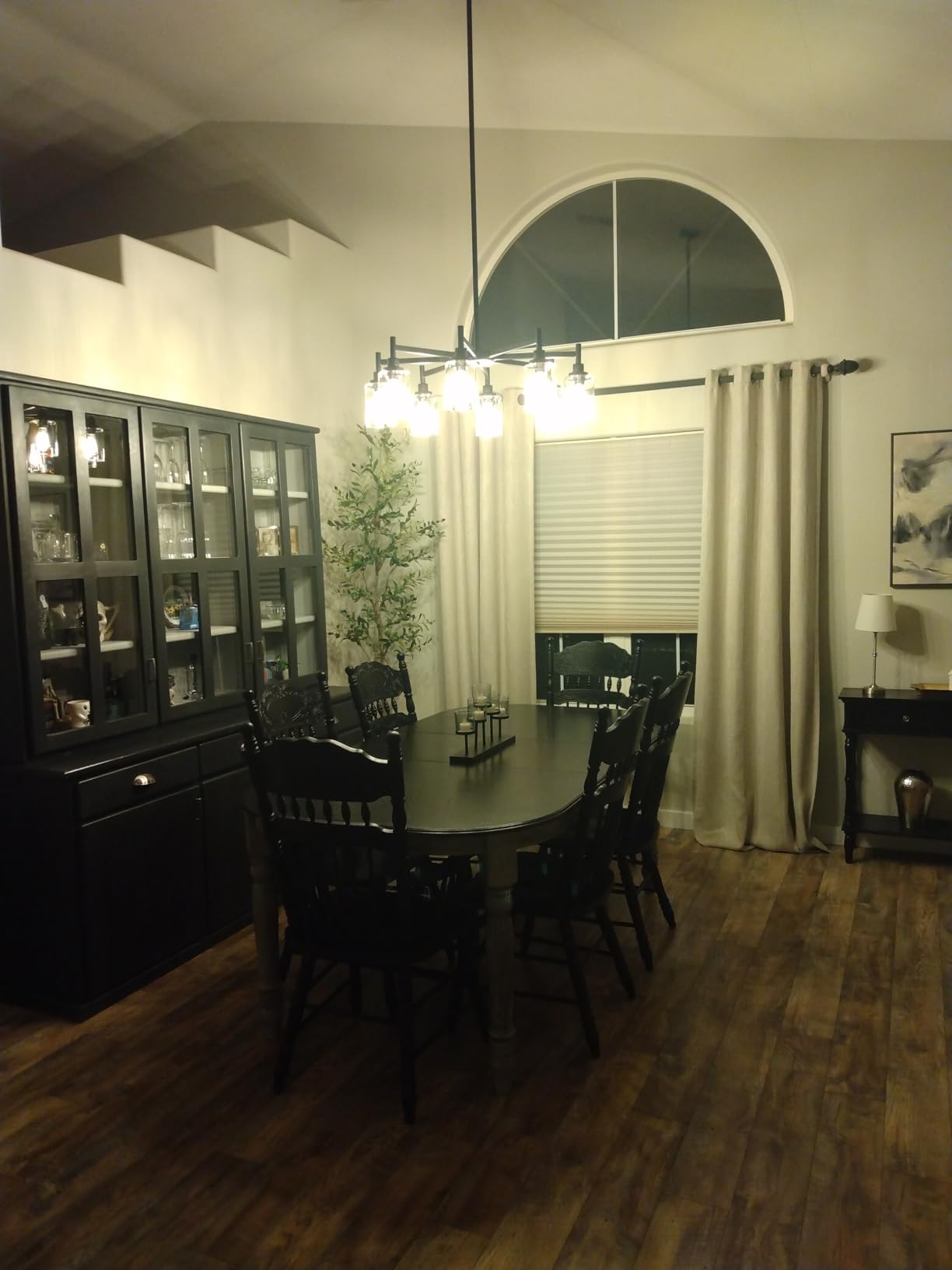 Black Farmhouse Chandeliers for Dining Room Light Fixtures Over Table customer photo 1