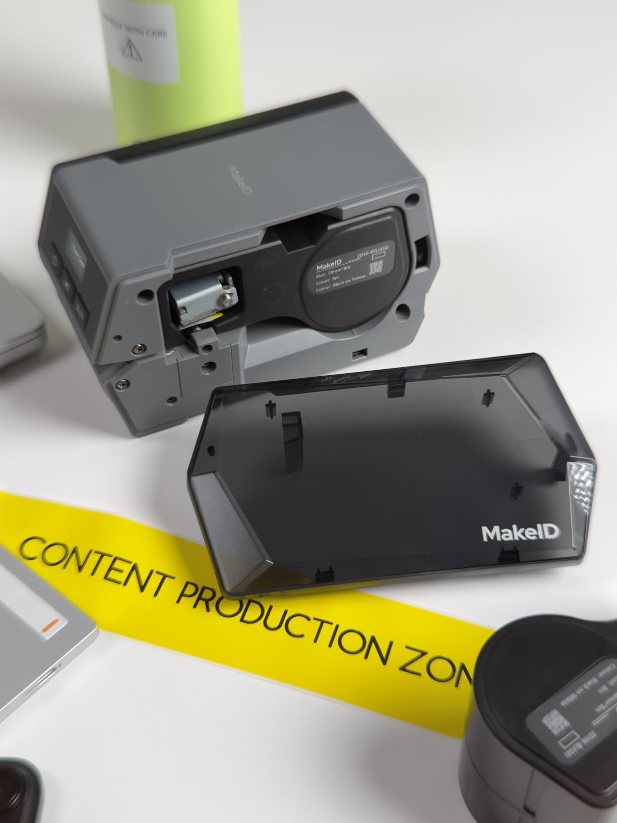 Makeid D50 Industrial Label Maker, 2 Inch Desktop Printer with Auto Cutter | 2600mAh Battery, with 1.97