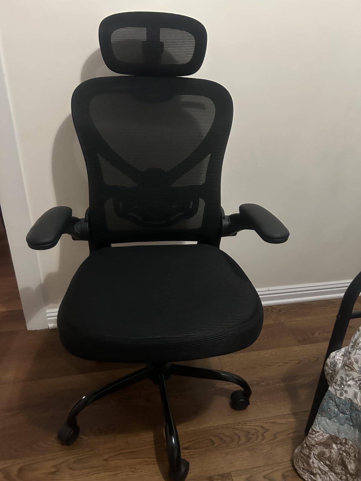 Ergonomic Office Chair, Mesh Home Office Desk Chairs with 3D Headrest | Freepub Computer Gaming Chair with Adjustable High Back Lumbar Support, Executive Swivel chairs, 350LBS Capacity, Black customer photo 2