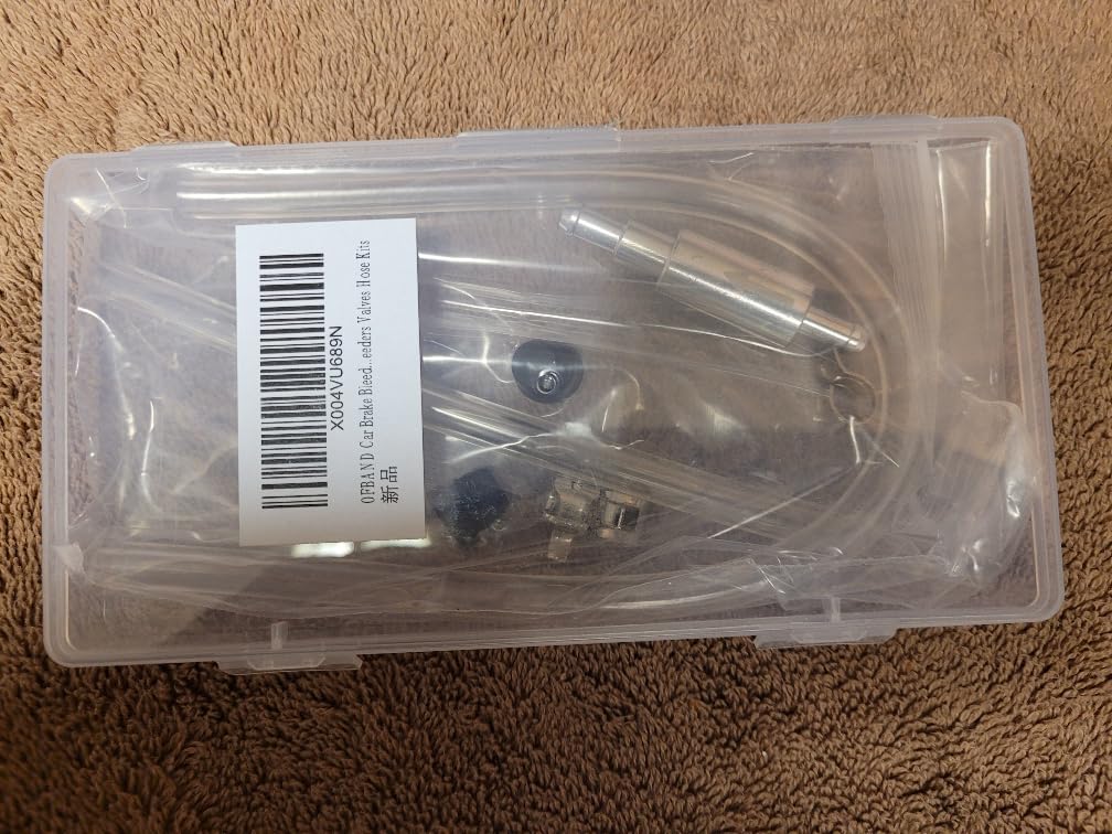 OFBAND 2Set Brake Bleeder Kit,Brake Fluid Bleeder Kit Includes 4PCS Brake Bleeder Hose,2PCS One Way Check Valve,Universal Break Bleeder Kit Car Accessories for Car Motorbike Bike customer photo 2