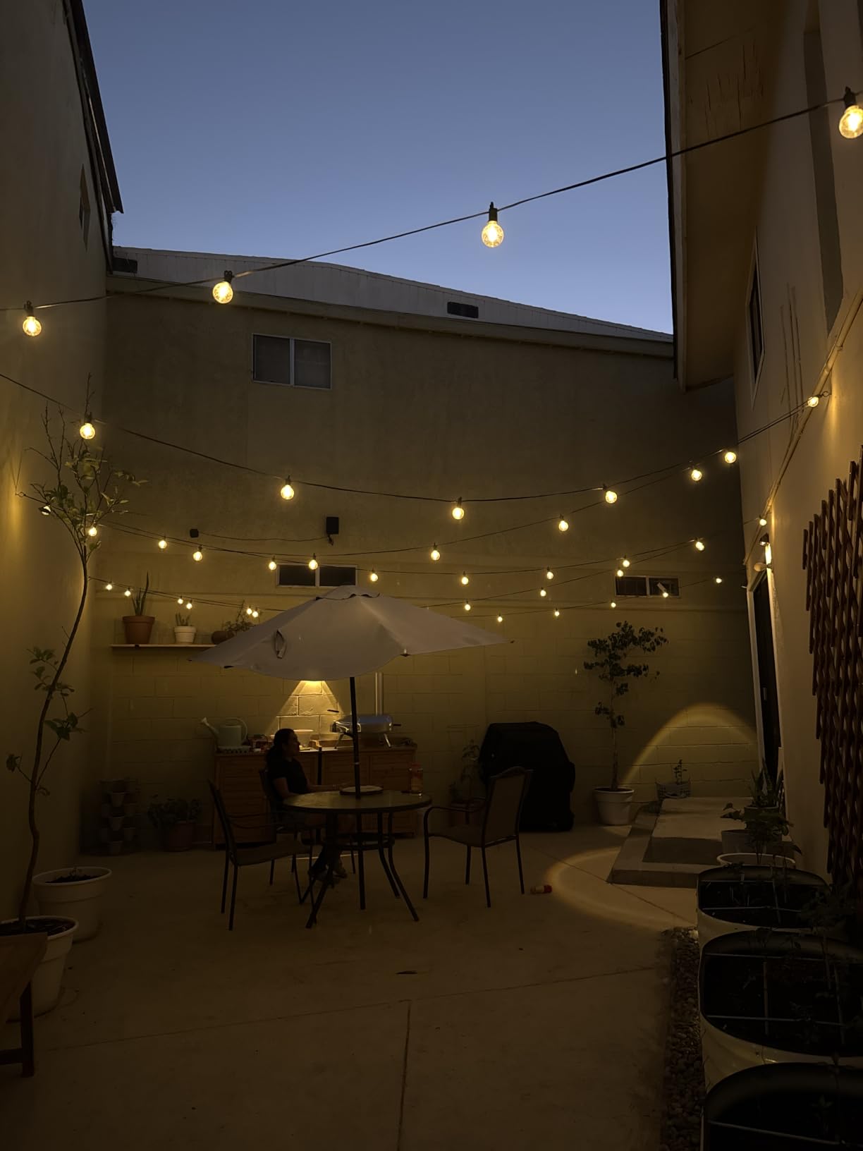 Brightown 108FT 52LED Solar String Lights Outdoor with Remote & USB Port customer photo 2