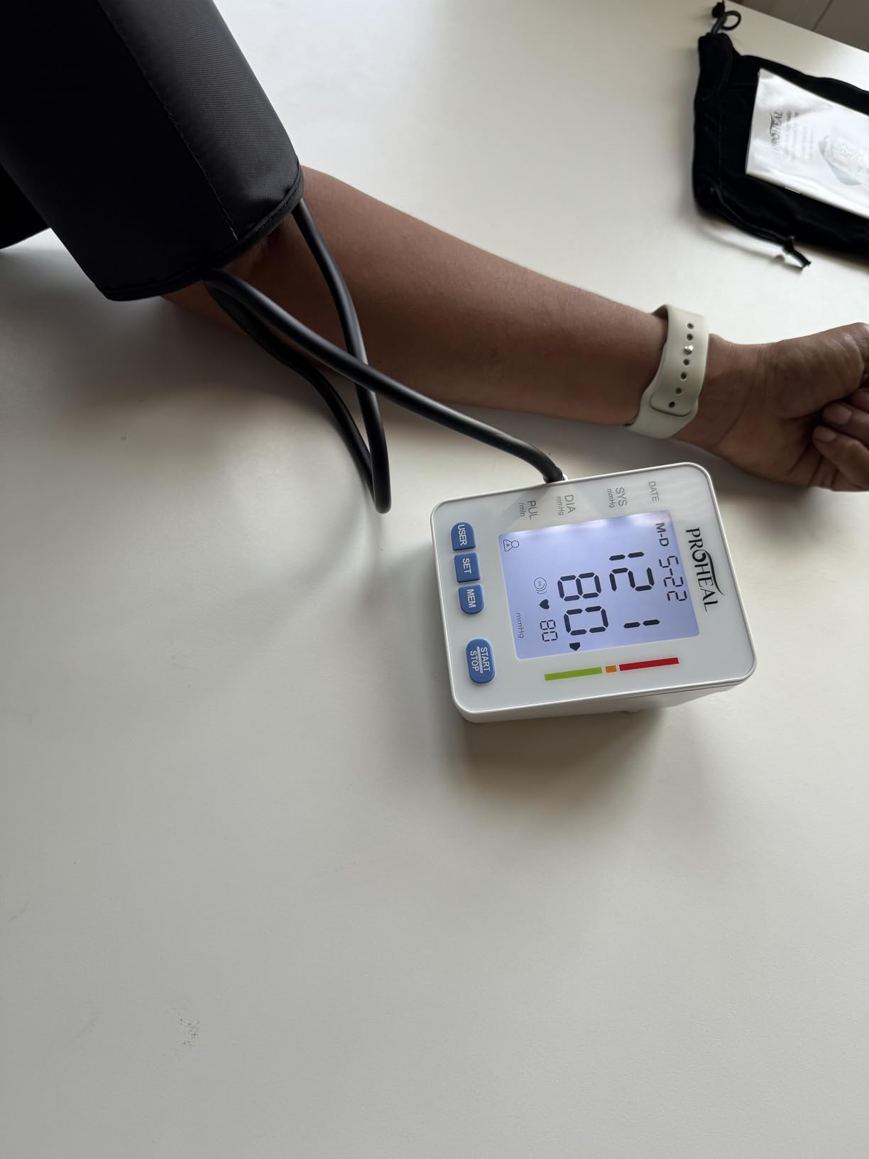 Talking Blood Pressure Monitor for Seniors and Low Vision - Hear Your Numbers Aloud - Automatic Upper Arm Cuff, Large Backlit Display, 3 User Memory, Carry Bag and Batteries Included customer photo 2