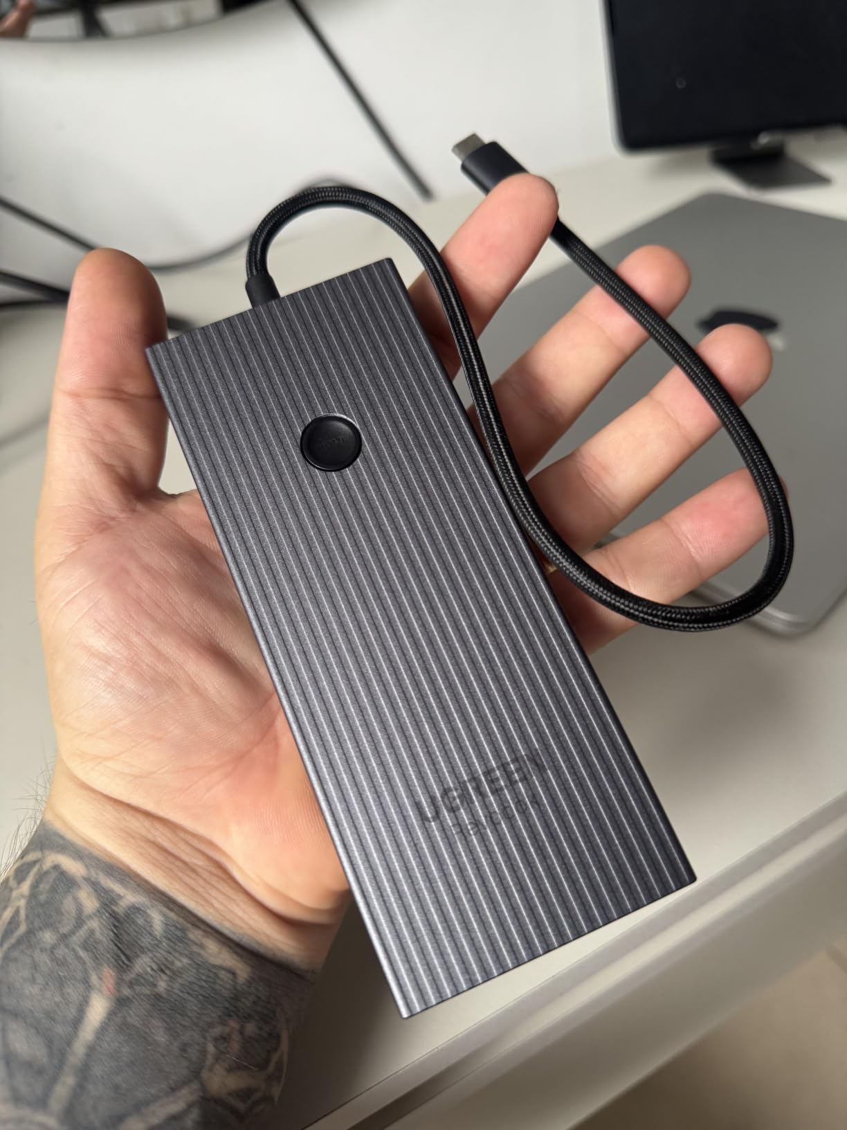 UGREEN Revodok Pro 9 in 1 USB C Hub Gigabit Ethernet Adapter 4K@60Hz HDMI | 100W PD Charging, USB A Data Ports, SD/TF Card Reader Compatible with MacBook Neo/Air/Pro M1, M2, M3,M4, M5,Steam Deck customer photo 1
