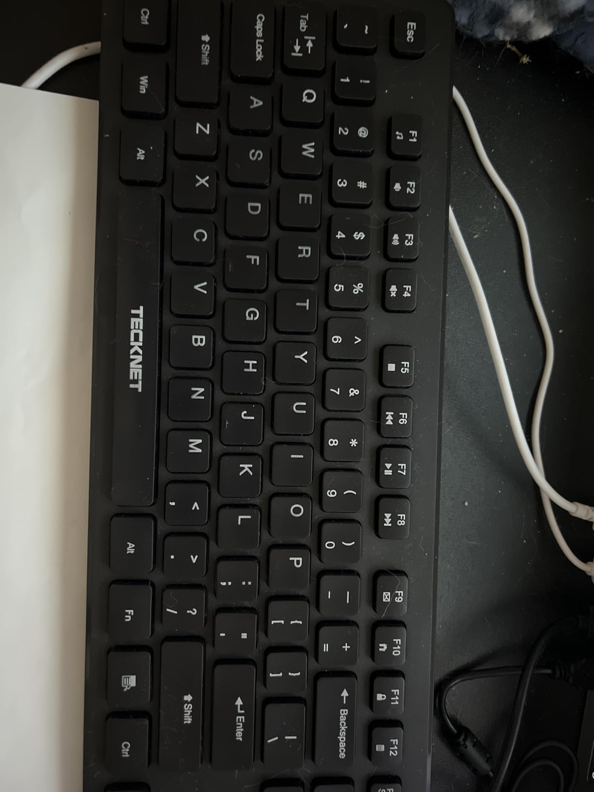 TECKNET Wired Keyboard, Silent Typing, Full-Size Layout, Black customer photo 1