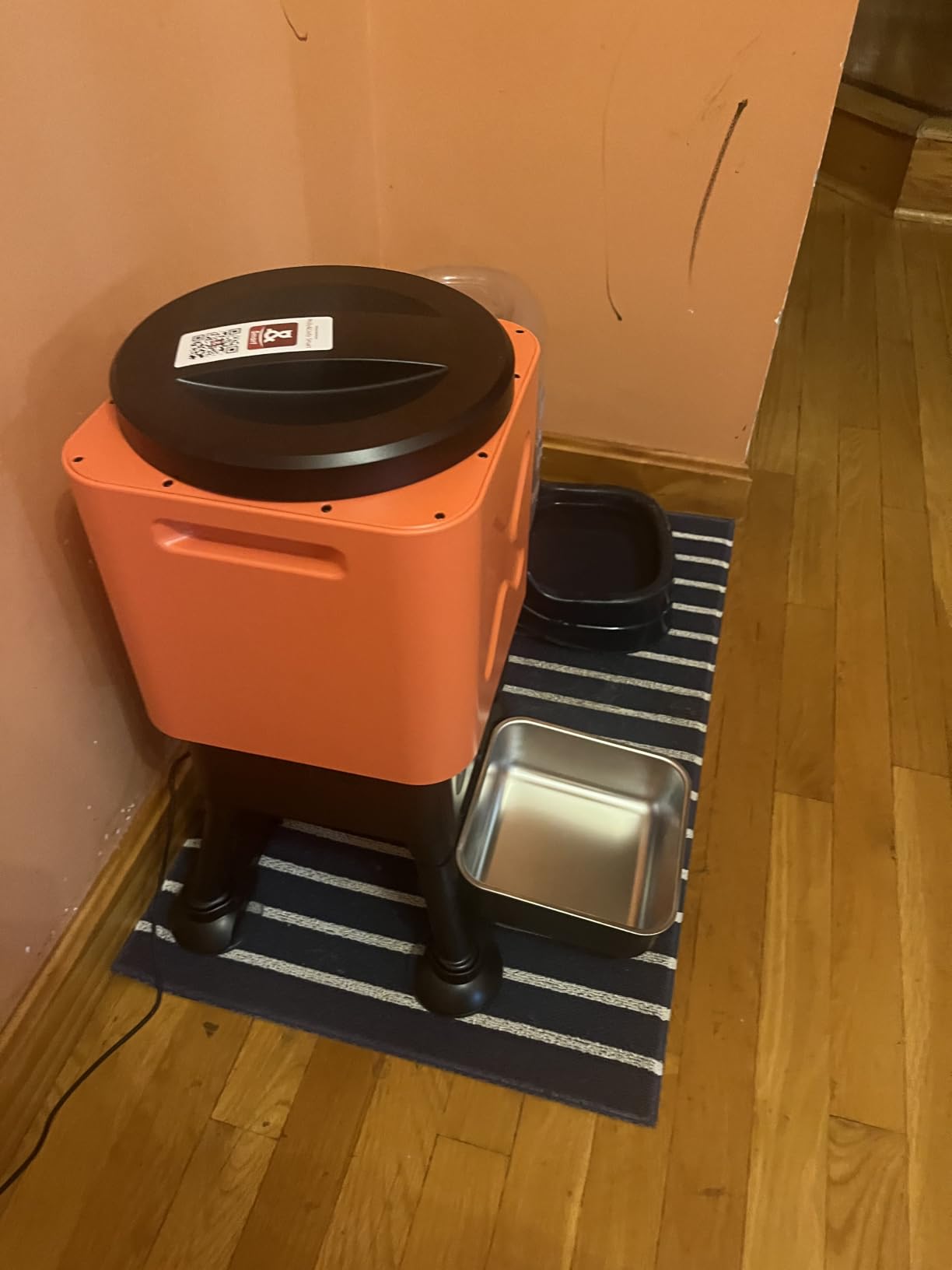 Automatic Dog Feeder for Large Dogs, 14L Capacity, Remote Feeding, Anti-Blockage System, Timed Auto Dog Food Dispenser, 2.4G WiFi App Control,Dual Power Supply,Stainless Steel Bowl customer photo 1
