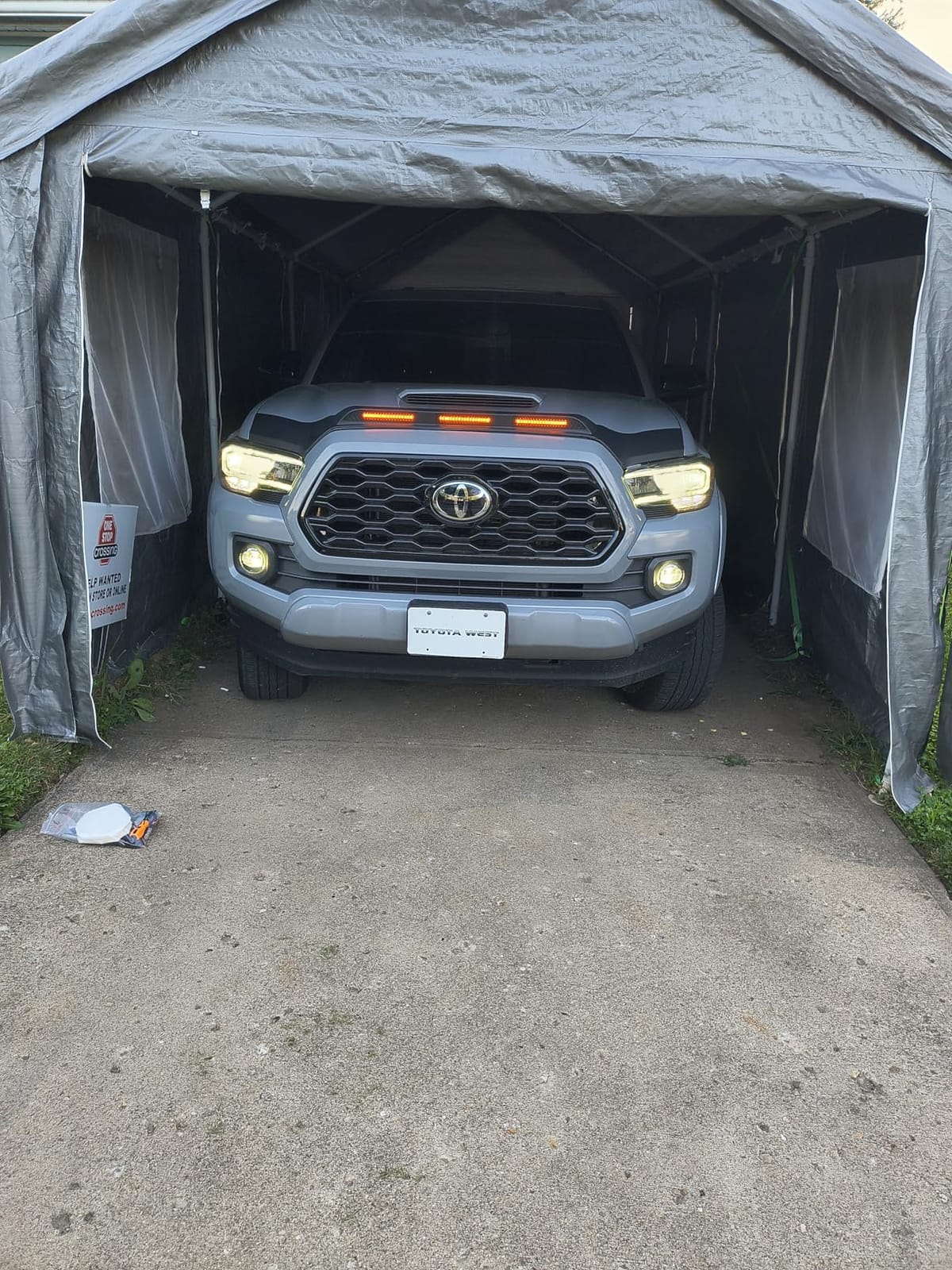 Hooke Road Tacoma Hood Deflector Bug Protector Shield Guard with Amber LED Lights for Toyota Tacoma 3rd Gen 2016 2017 2018 2019 2020 2021 2022 2023 Pickup Truck customer photo 1
