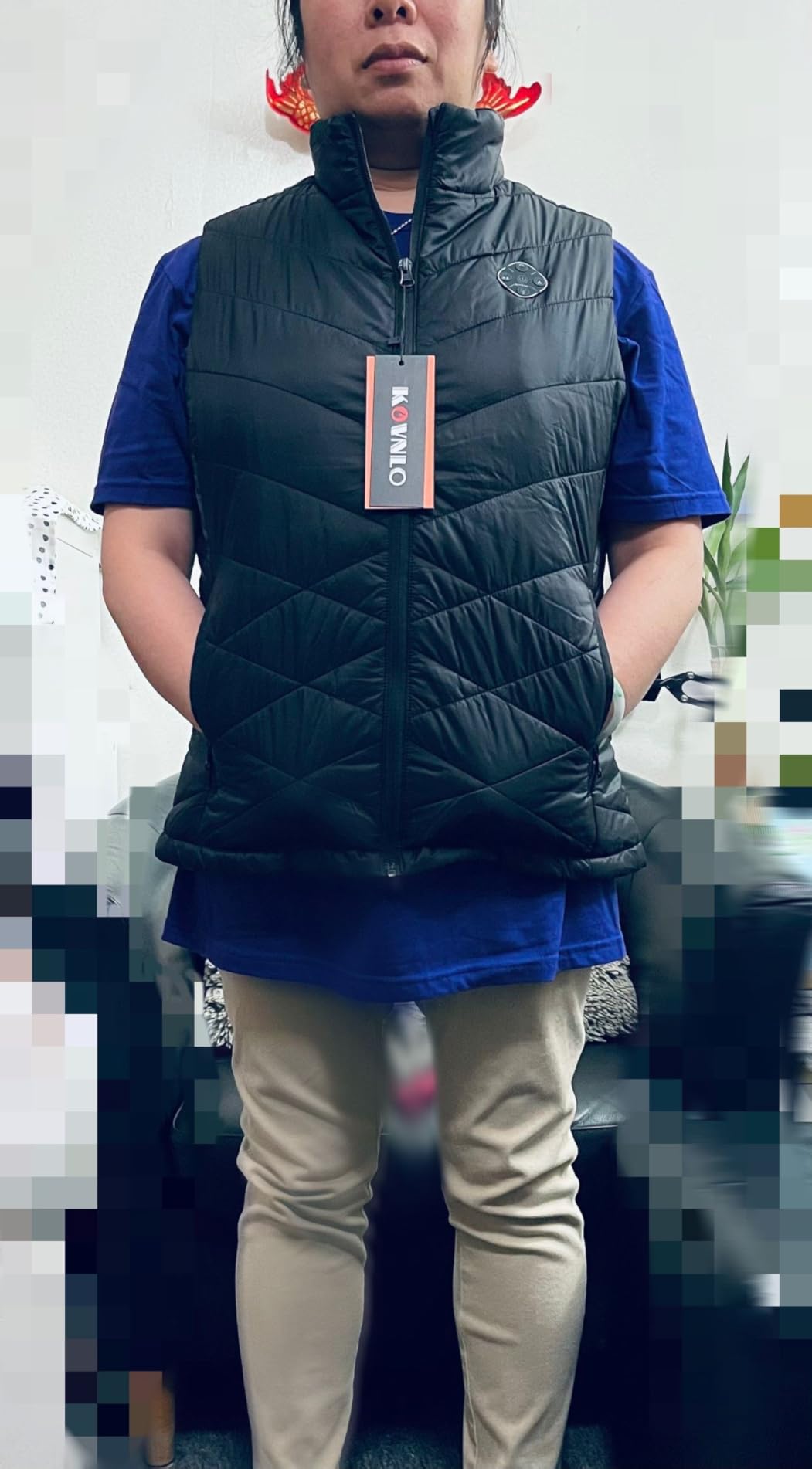 KOVNLO Heated Vest for Women With Battery Pack Included, Smart Controller with Light-out Design, Electric Heated Jackets customer photo 1