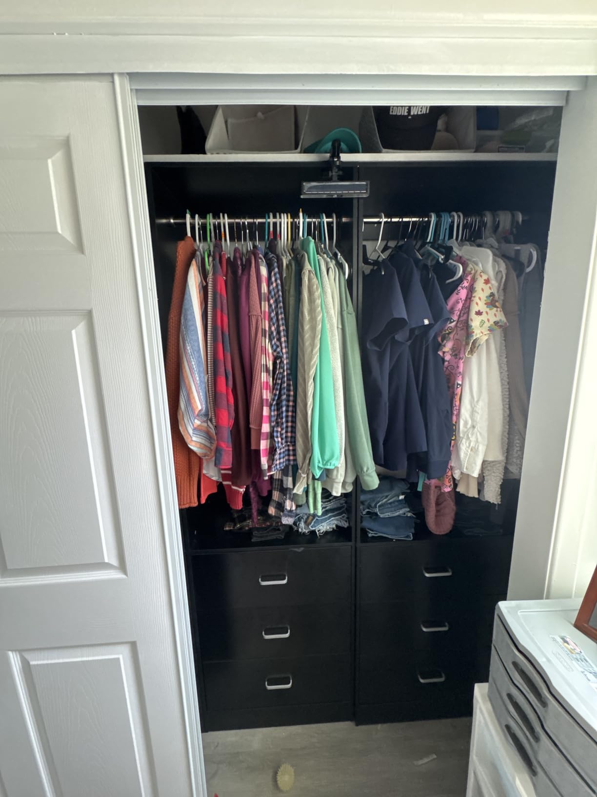 Besiost Closet Systems with 12 Wood Drawers, Closet System Set of 4 customer photo 2