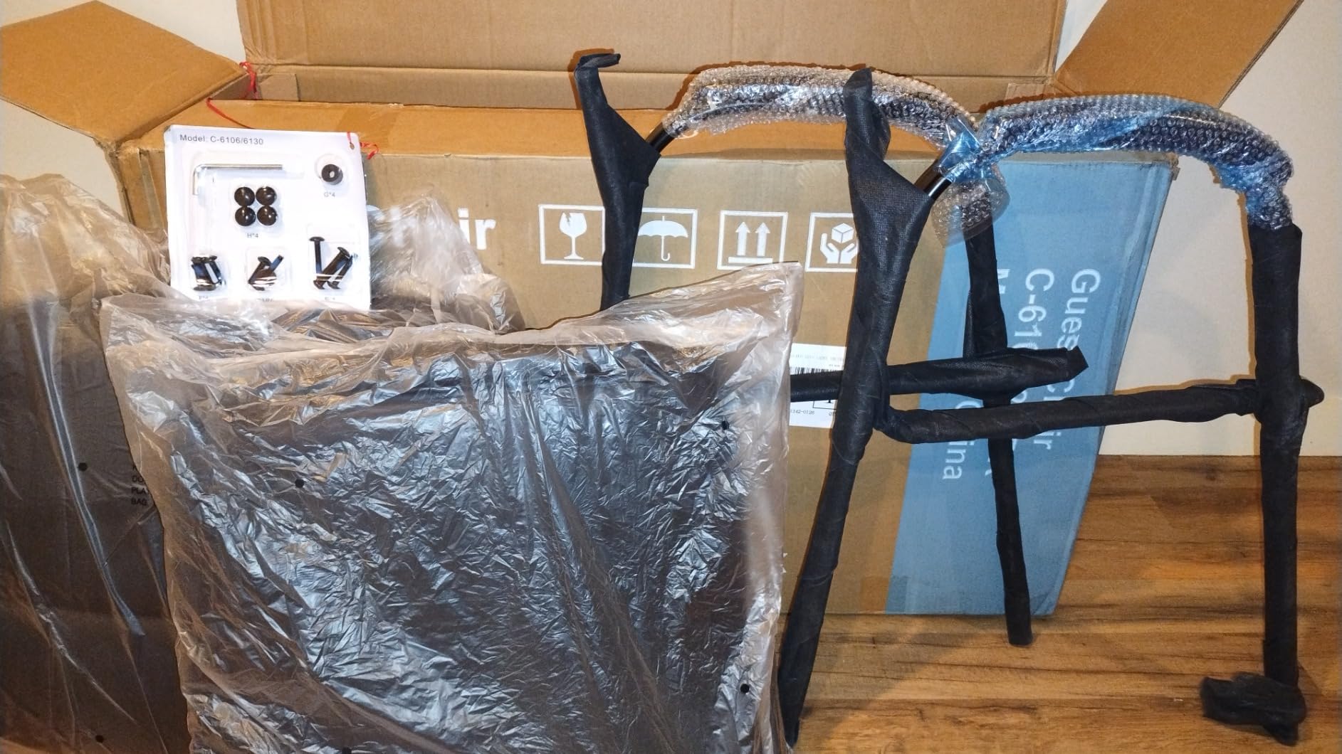 Sweetcrispy Waiting Room Chairs Set of 2, Executive Office Guest Chairs | PU Leather, Padded Arms, Big and Tall, No Wheels Stationary, Reception Conference Lobby Area Meeting Medical Clinic Room customer photo 1