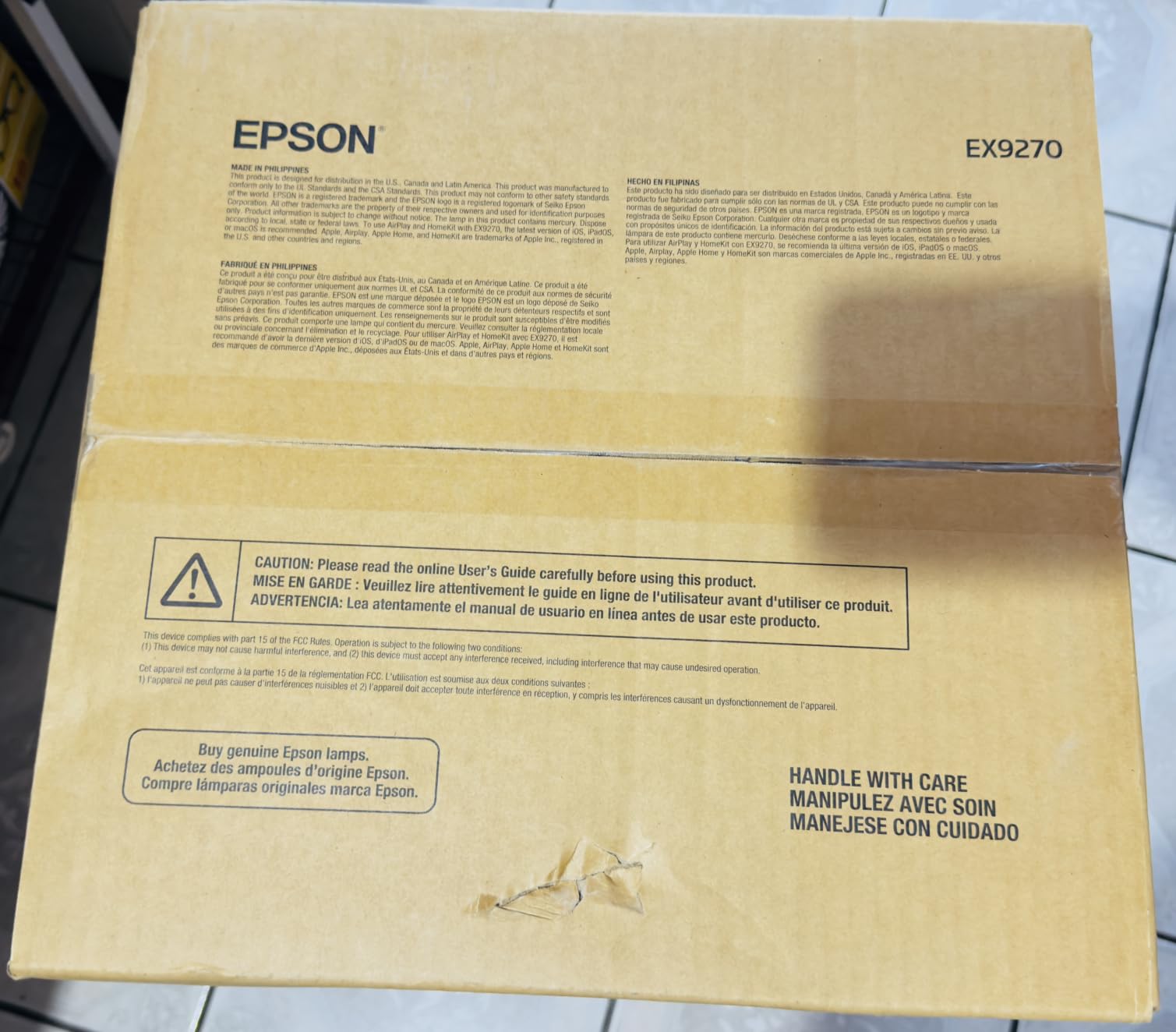 Epson Pro EX9270 Wireless 1080p 3-Chip 3LCD Business Projector | 4100 Lumens Color and White Brightness Built-In Speaker Stream from Phone / Laptop Airplay Miracast 2 HDMI Ports 1.6x Zoom customer photo 1