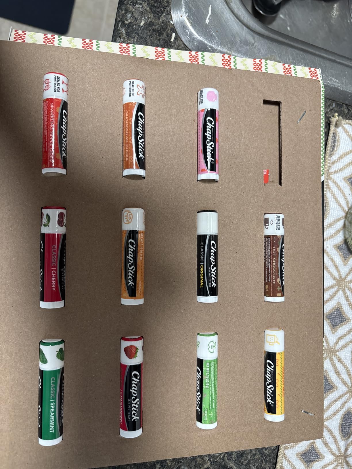 ChapStick Cozy Countdown Advent Calendar Flavored Lip Balm Set, 12-Pack customer photo 1