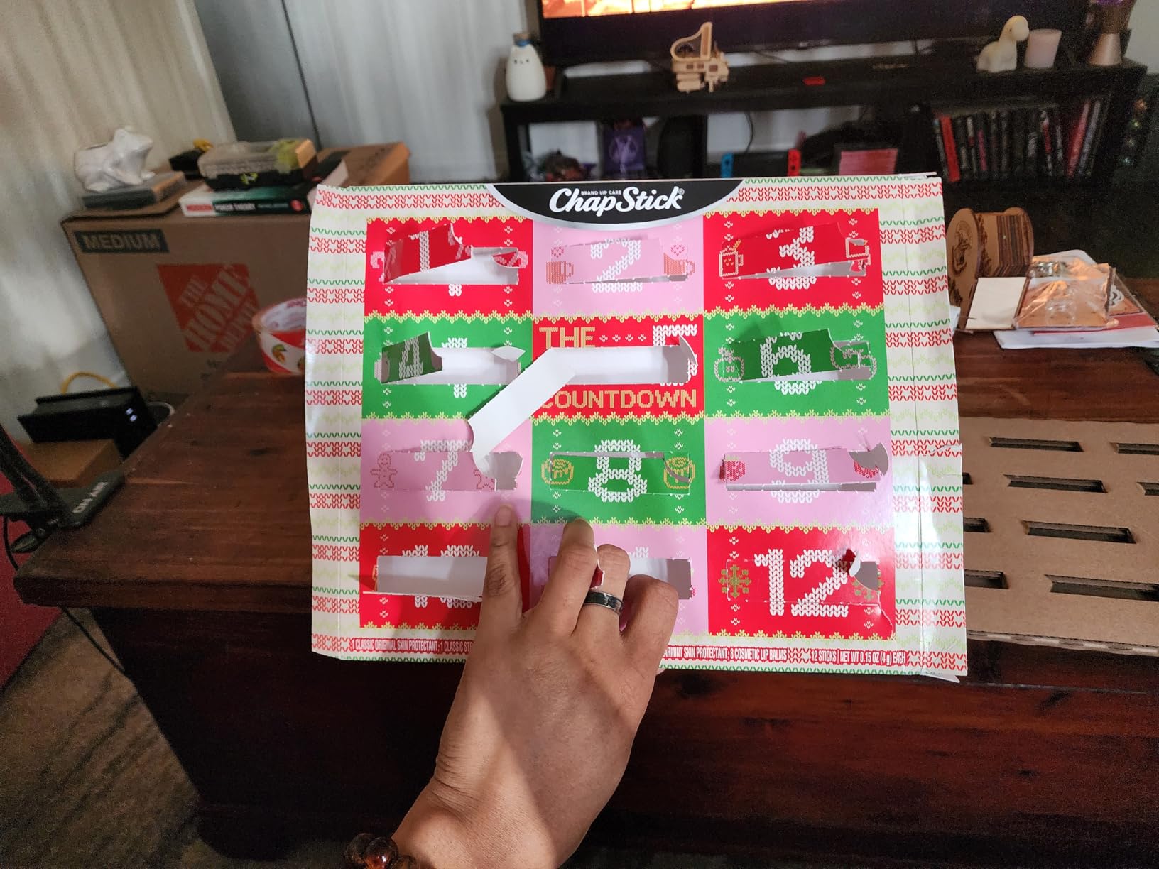 ChapStick Cozy Countdown Advent Calendar Flavored Lip Balm Set, 12-Pack customer photo 2